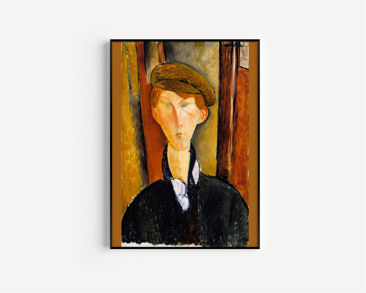 Amedeo Modigliani — Young Man with a Cap | Fine Art Print
