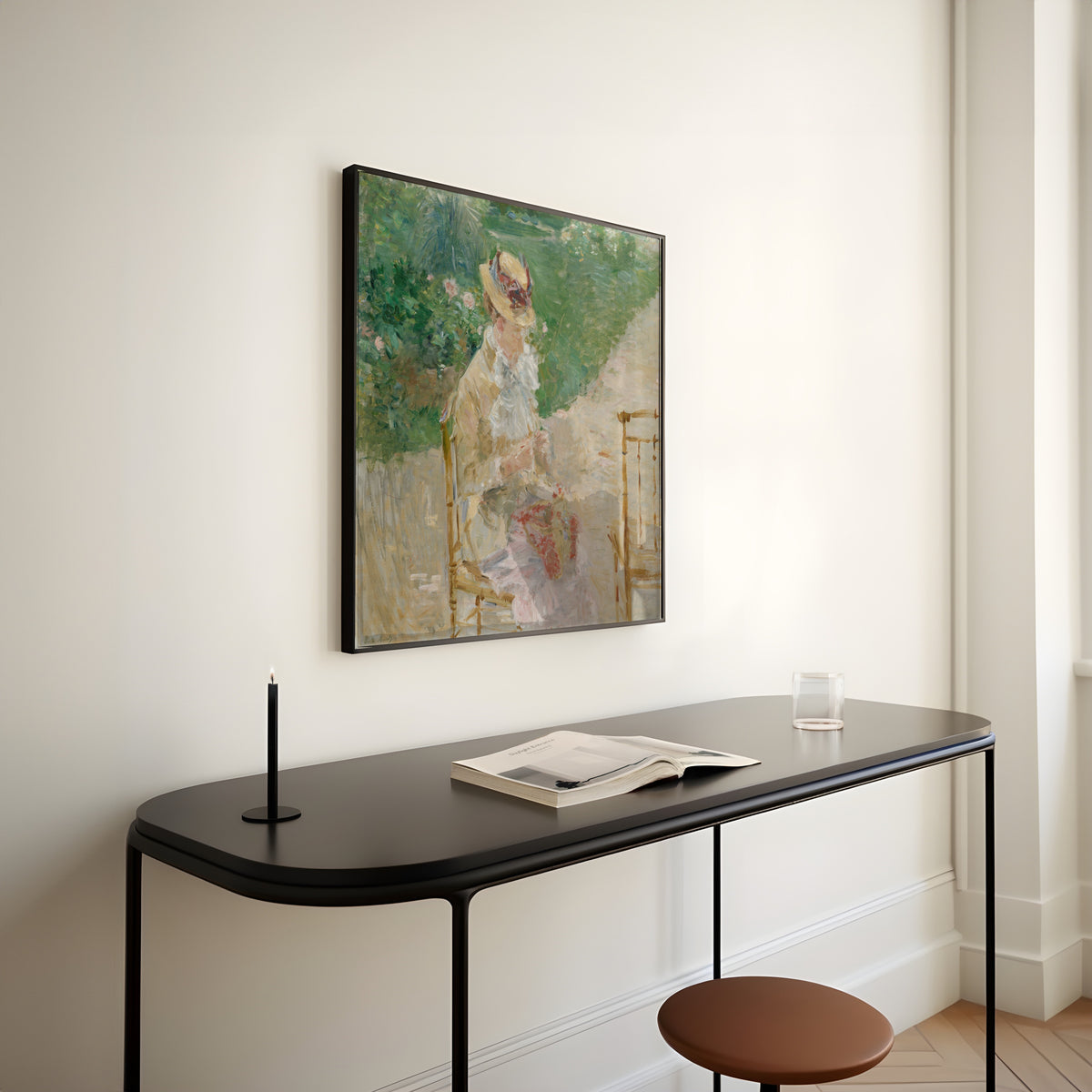 Berthe Morisot — Young Woman Knitting | Fine Art Print
