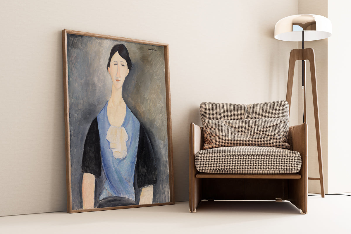 Amedeo Modigliani — Young Woman in Blue | Fine Art Print