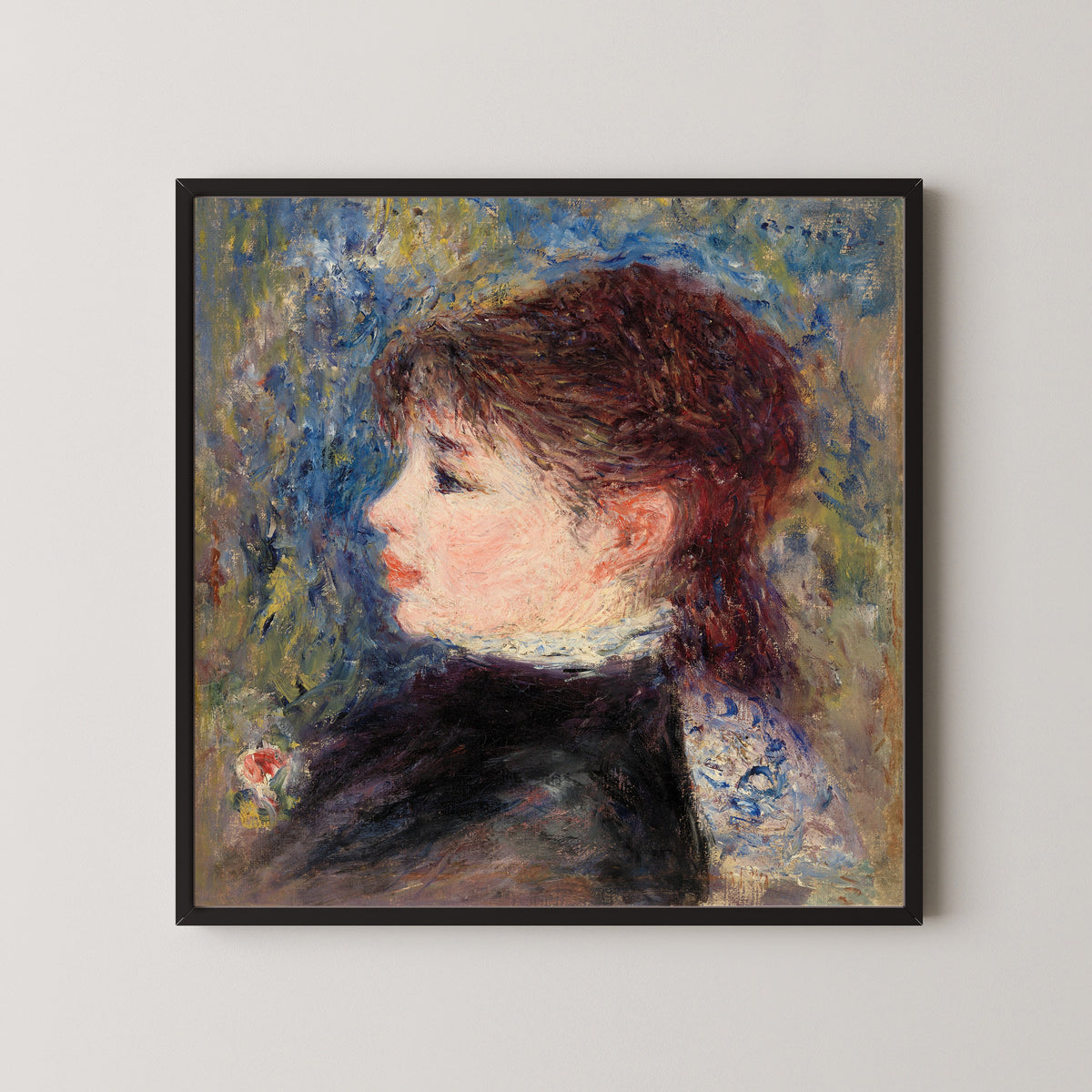 Pierre-Auguste Renoir — Young Woman with Rose | Fine Art Print