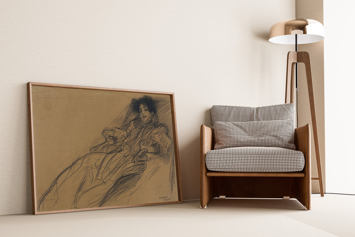Gustav Klimt — Young Woman in an Armchair | Fine Art Print