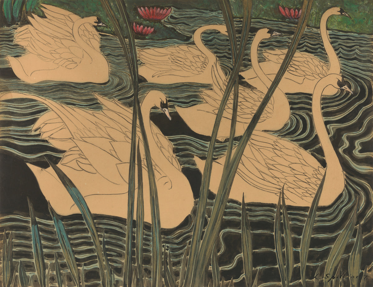 Léon Spilliaert — Zwanen | Symbolist Art Print