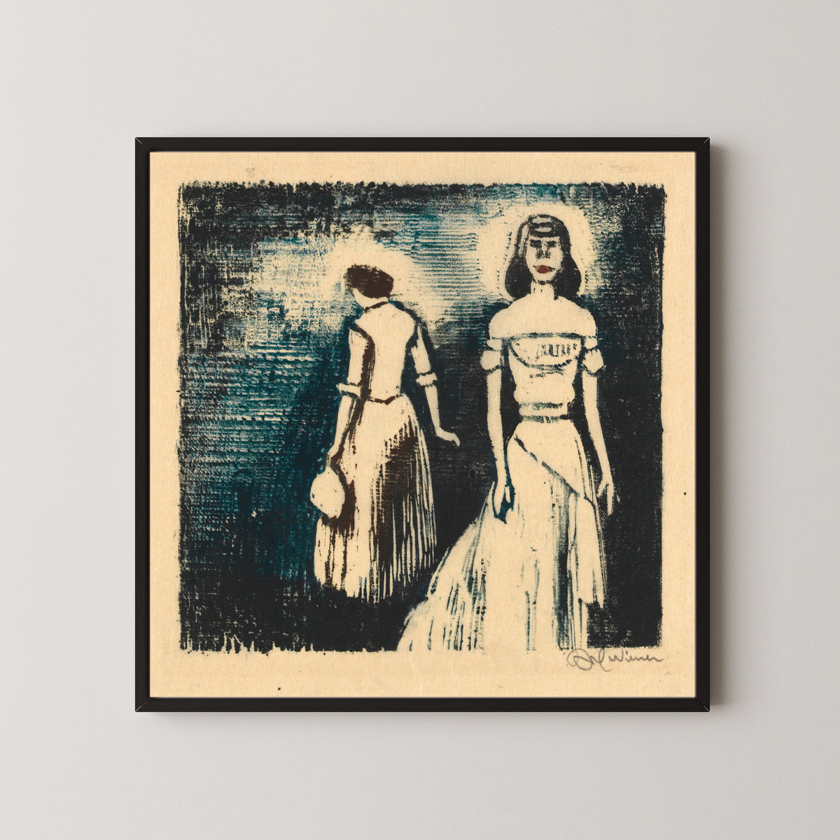Karl Wiener — Zwei Frauen (Two Women) | Expressionist Art Print