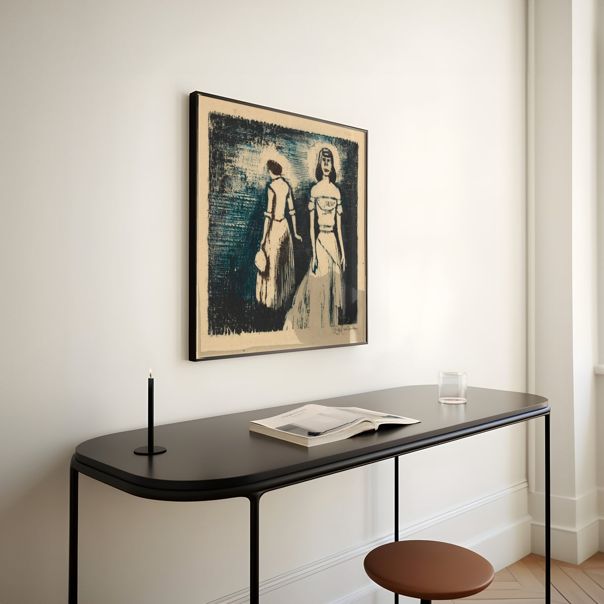 Karl Wiener — Zwei Frauen (Two Women) | Expressionist Art Print
