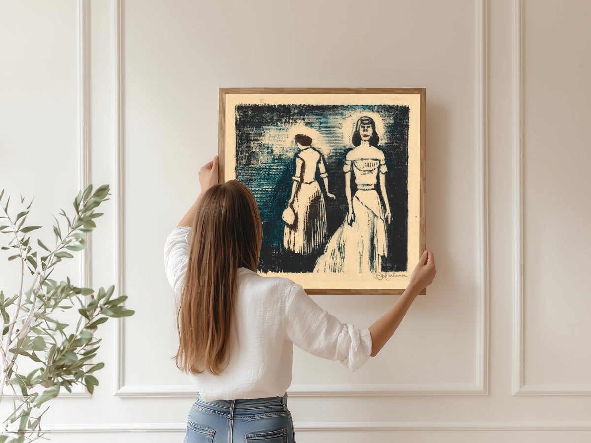 Karl Wiener — Zwei Frauen (Two Women) | Expressionist Art Print