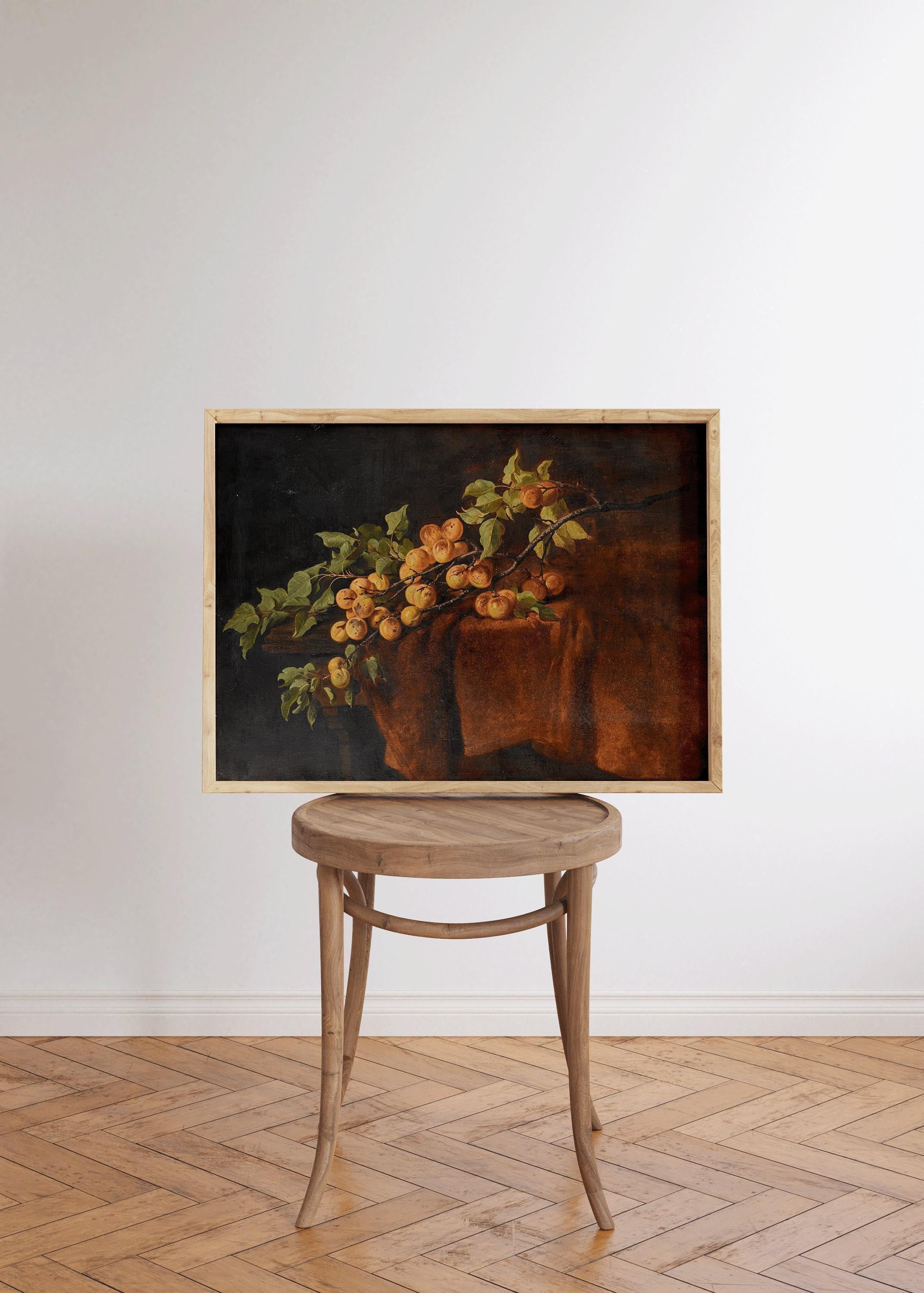 Adam Ludwig Kunz - Apricot Branch | Famous Still Life Art