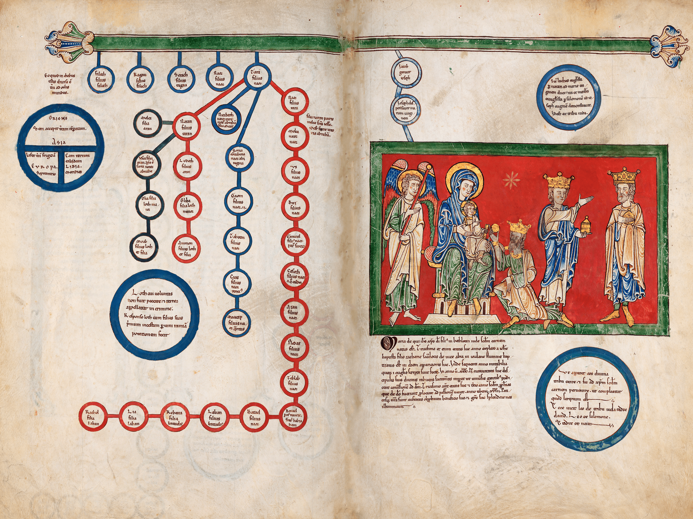 Adoration of the Magi — Illuminated Manuscript Art Print - 9ArtPrints