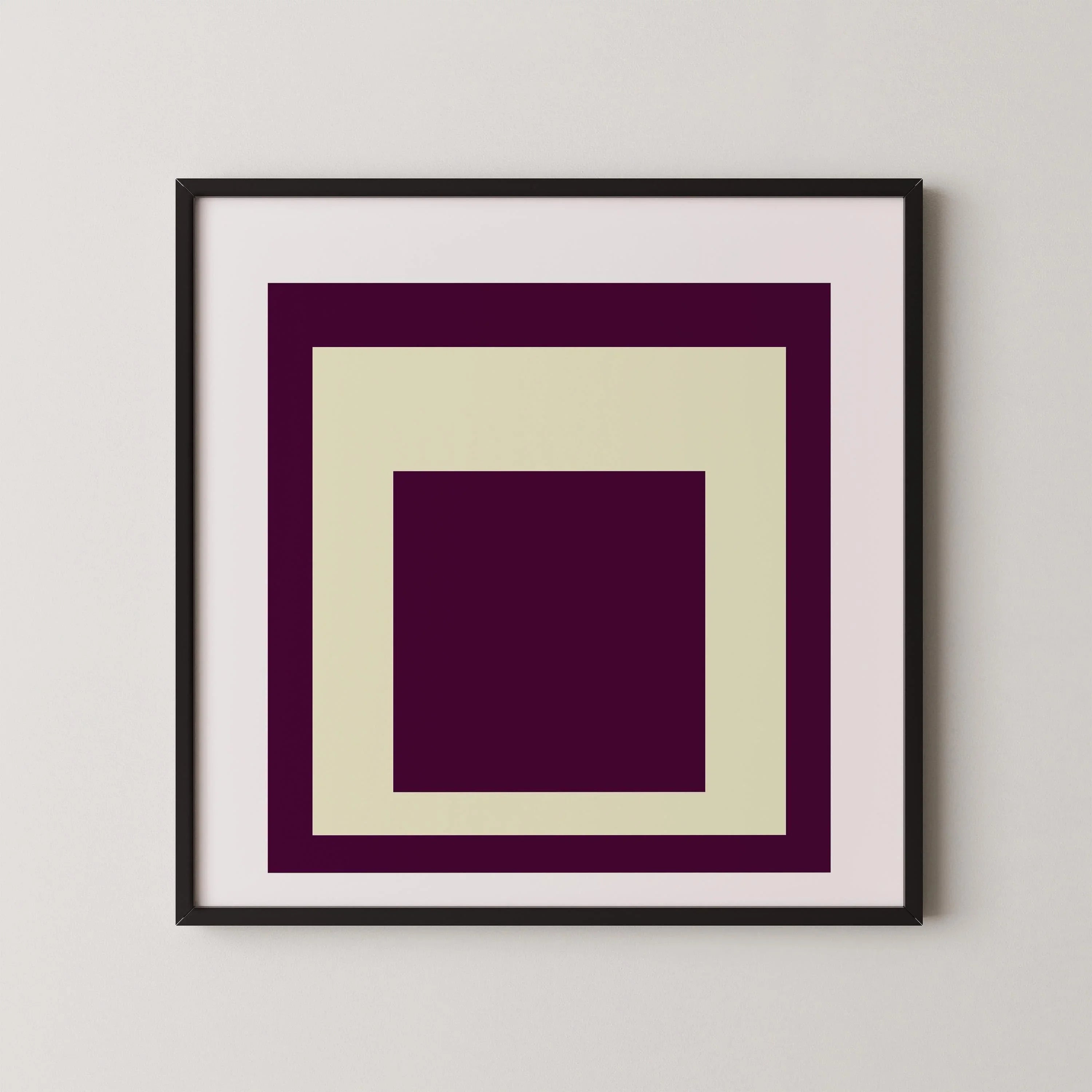 After Josef Albers - Dessert (Homage to the Square) PRINT | Vintage Mid - century Modern Art Print available handframed 1x1 - 9ArtPrints