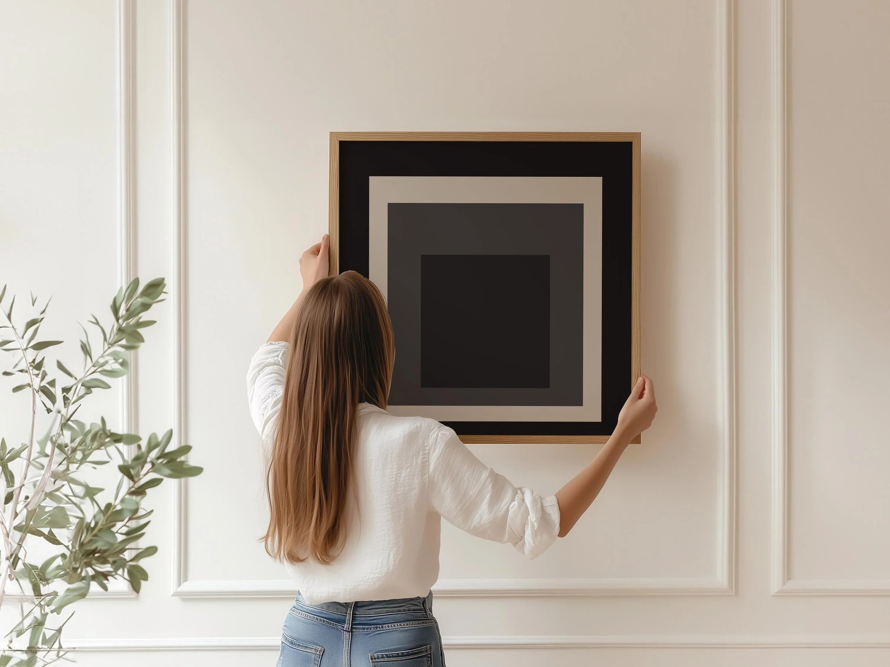After Josef Albers - Elegance (Homage to the Square) PRINT | Mid - century Modern Art Print (available handframed) 1x1 - 9ArtPrints