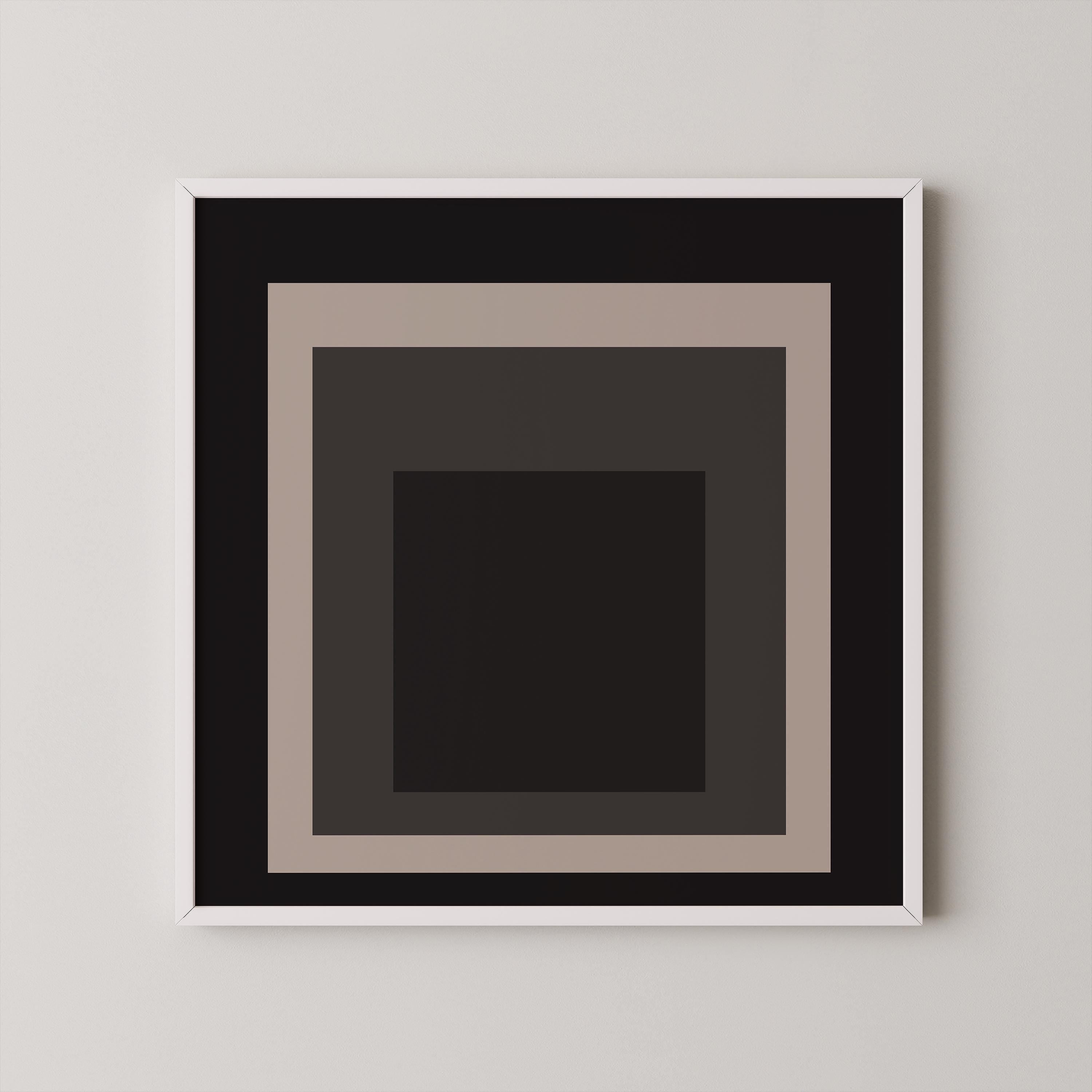 After Josef Albers - Elegance (Homage to the Square) PRINT | Mid - century Modern Art Print (available handframed) 1x1 - 9ArtPrints