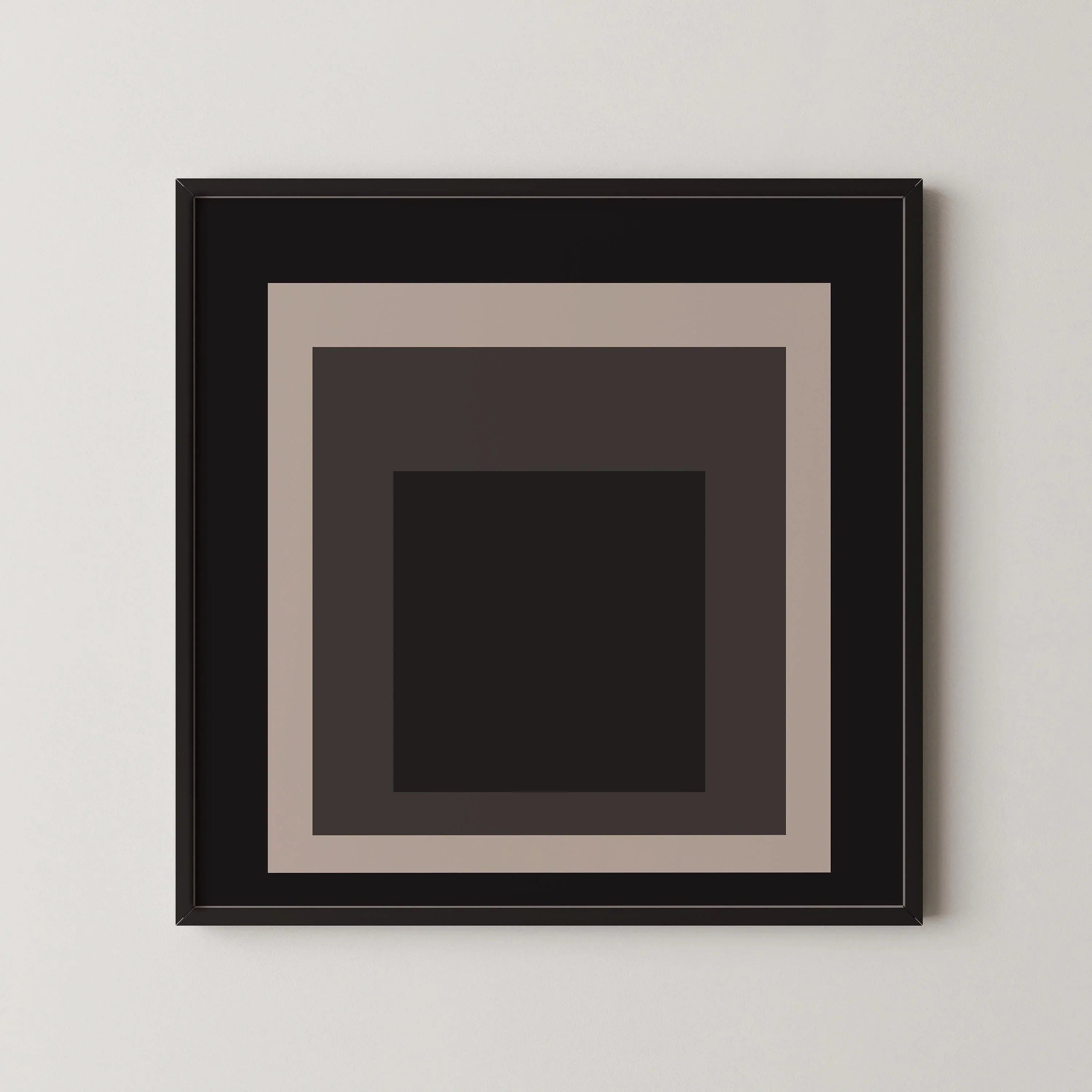 After Josef Albers - Elegance (Homage to the Square) PRINT | Mid - century Modern Art Print (available handframed) 1x1 - 9ArtPrints
