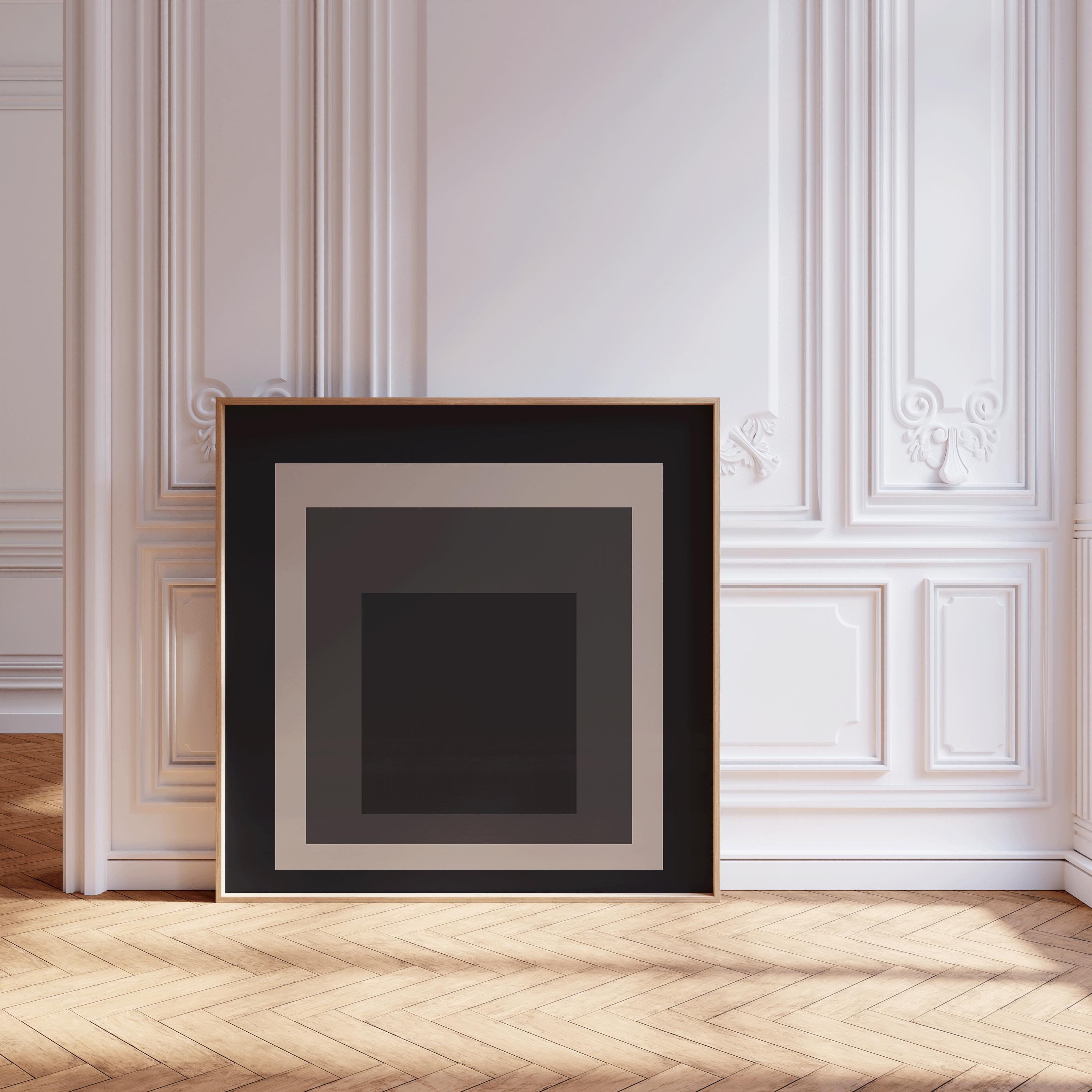 After Josef Albers - Elegance (Homage to the Square) PRINT | Mid - century Modern Art Print (available handframed) 1x1 - 9ArtPrints