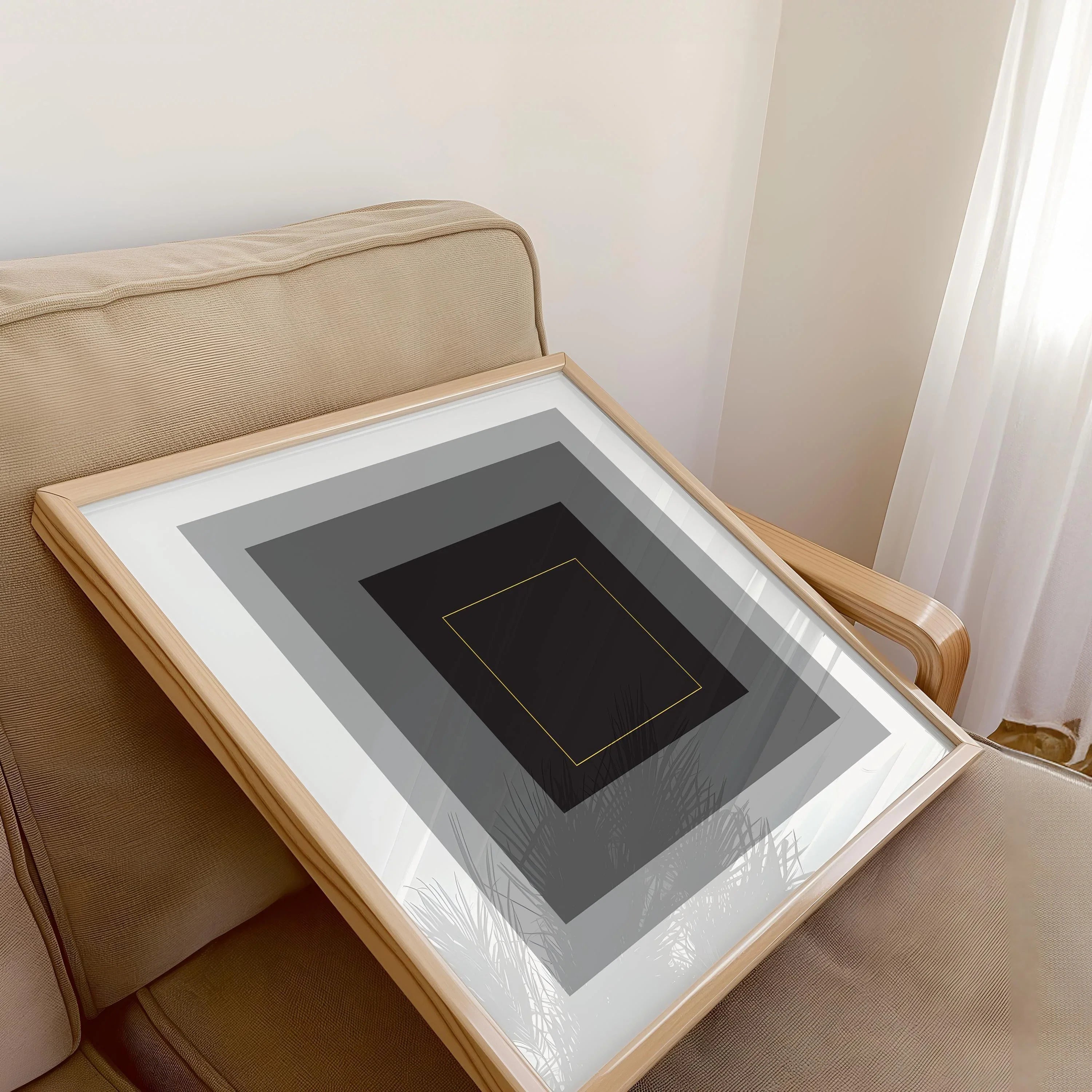 After Josef Albers - Infinite (Homage to the Square) PRINT | Mid - century Modern Art Print (available handframed) 1x1 - 9ArtPrints