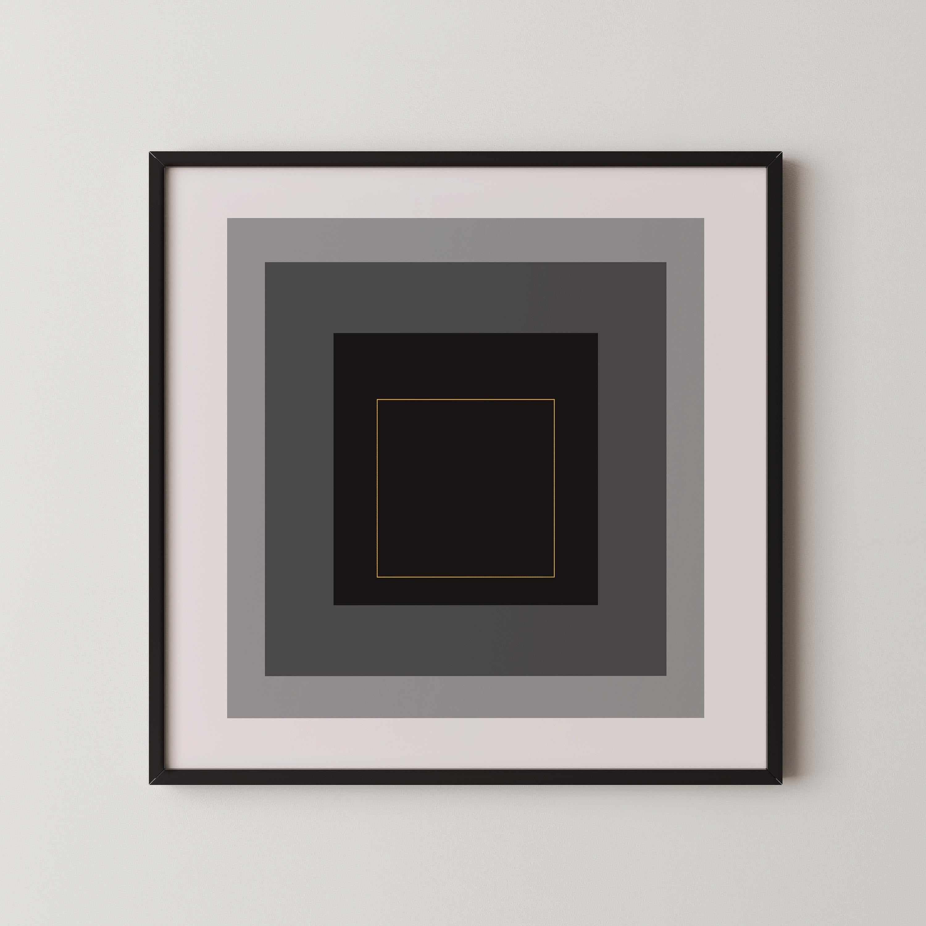 After Josef Albers - Infinite (Homage to the Square) PRINT | Mid - century Modern Art Print (available handframed) 1x1 - 9ArtPrints