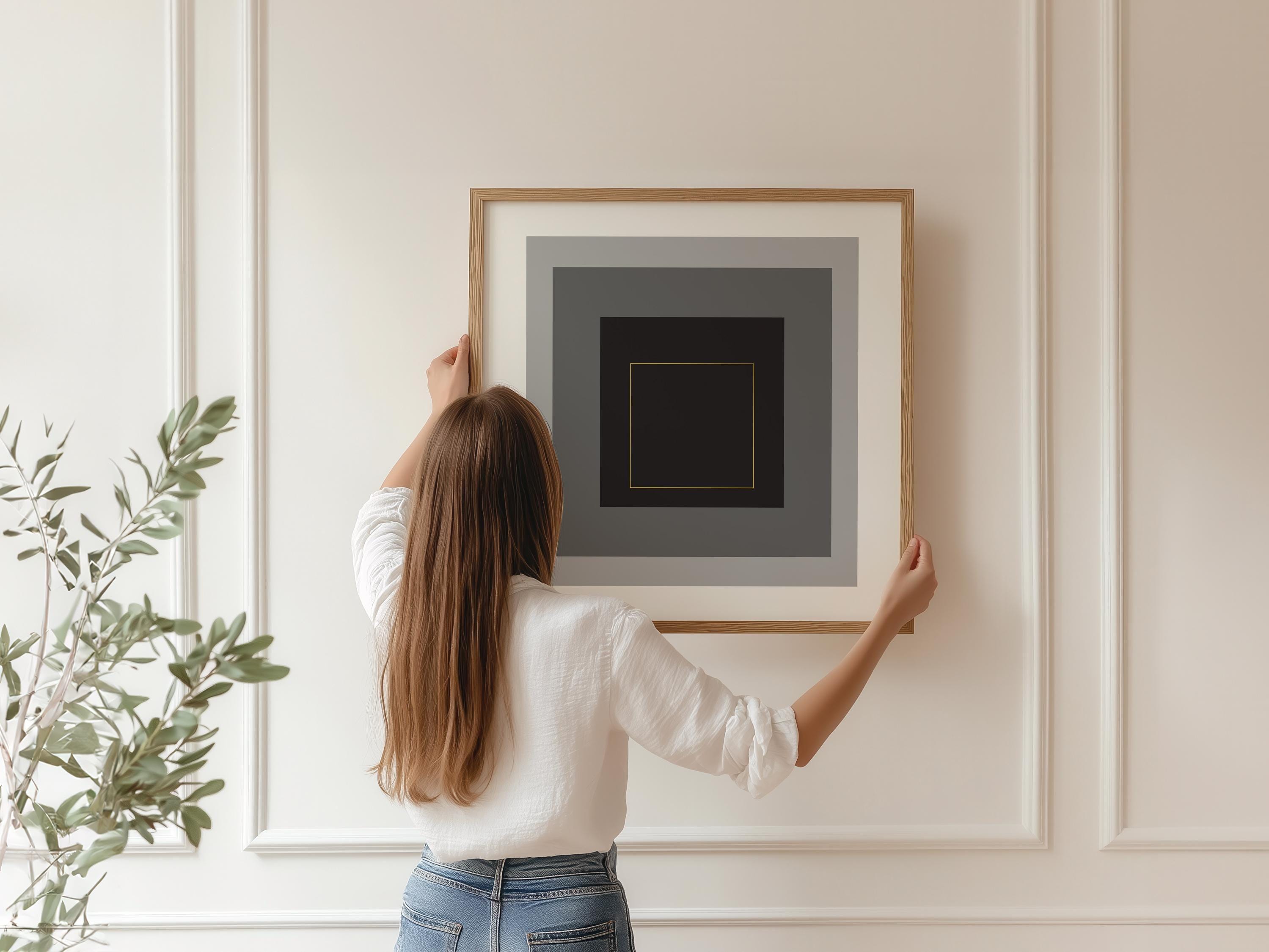 After Josef Albers - Infinite (Homage to the Square) PRINT | Mid - century Modern Art Print (available handframed) 1x1 - 9ArtPrints