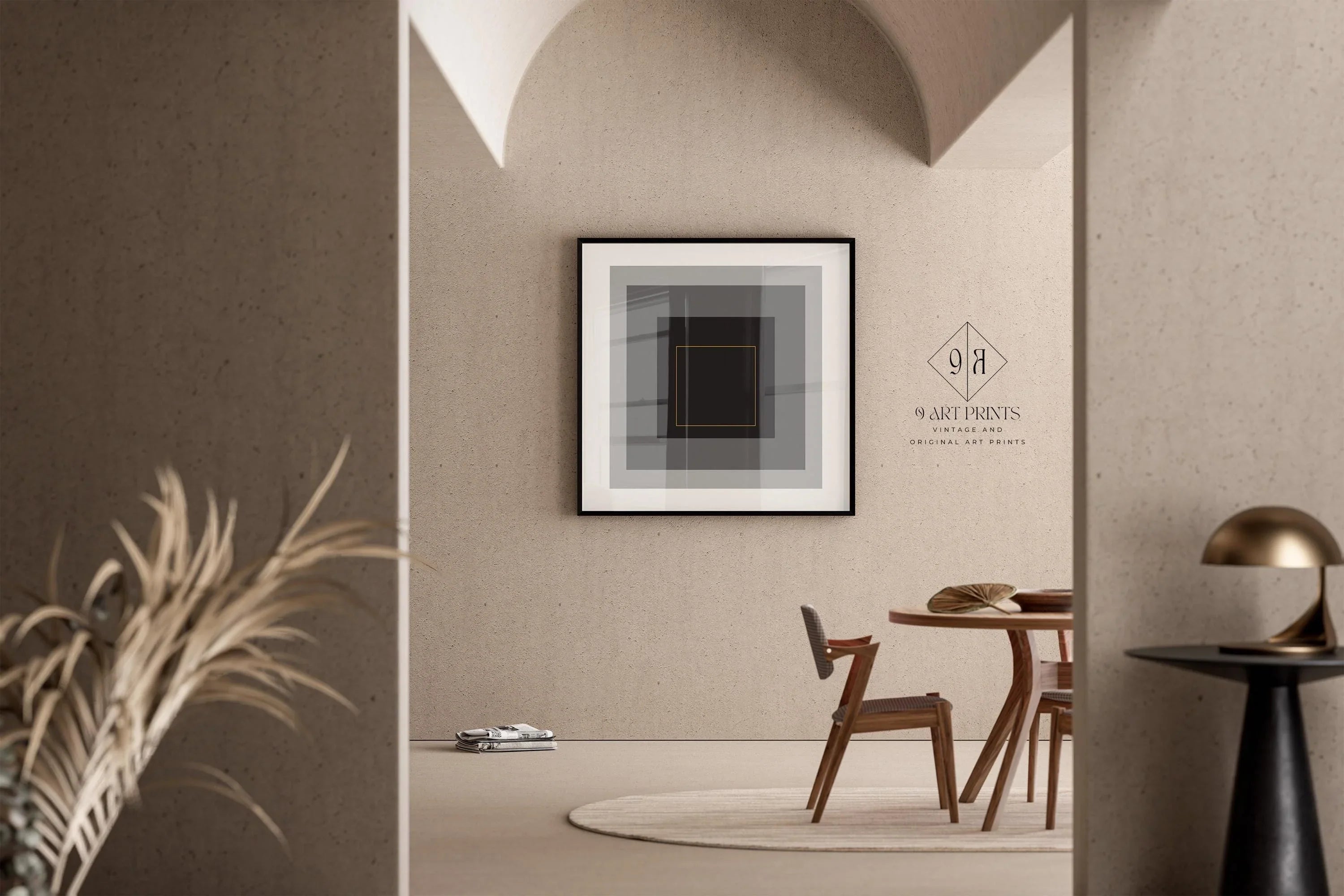 After Josef Albers - Infinite (Homage to the Square) PRINT | Mid - century Modern Art Print (available handframed) 1x1 - 9ArtPrints