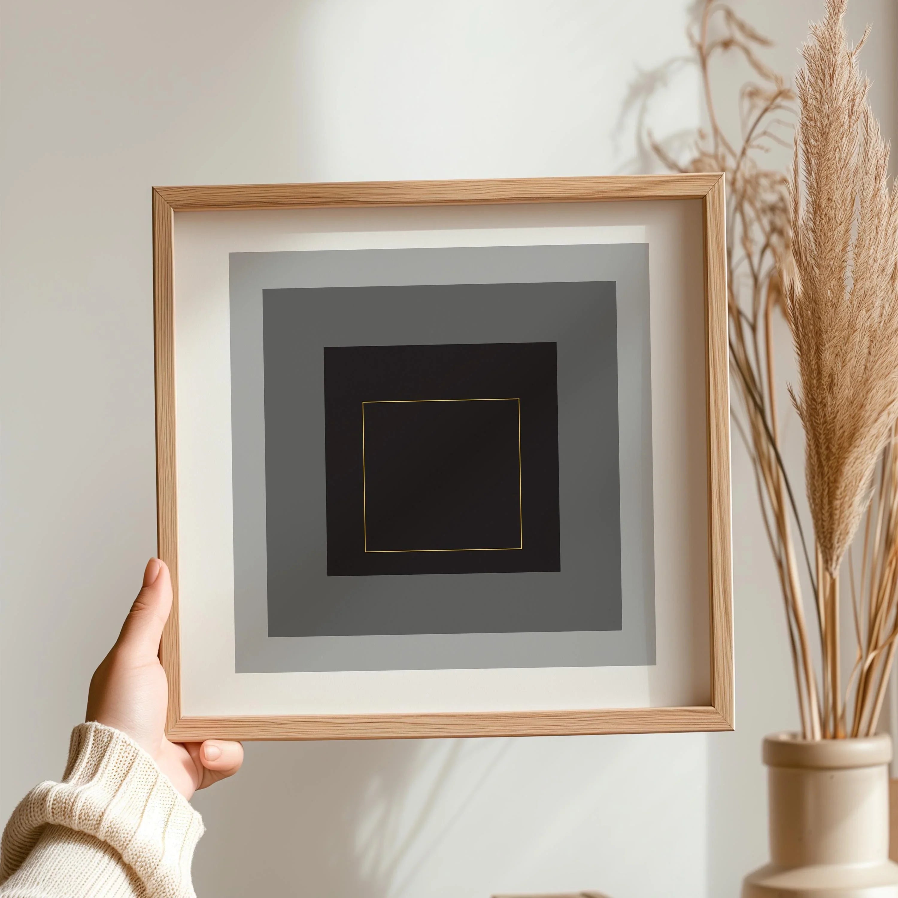 After Josef Albers - Infinite (Homage to the Square) PRINT | Mid - century Modern Art Print (available handframed) 1x1 - 9ArtPrints