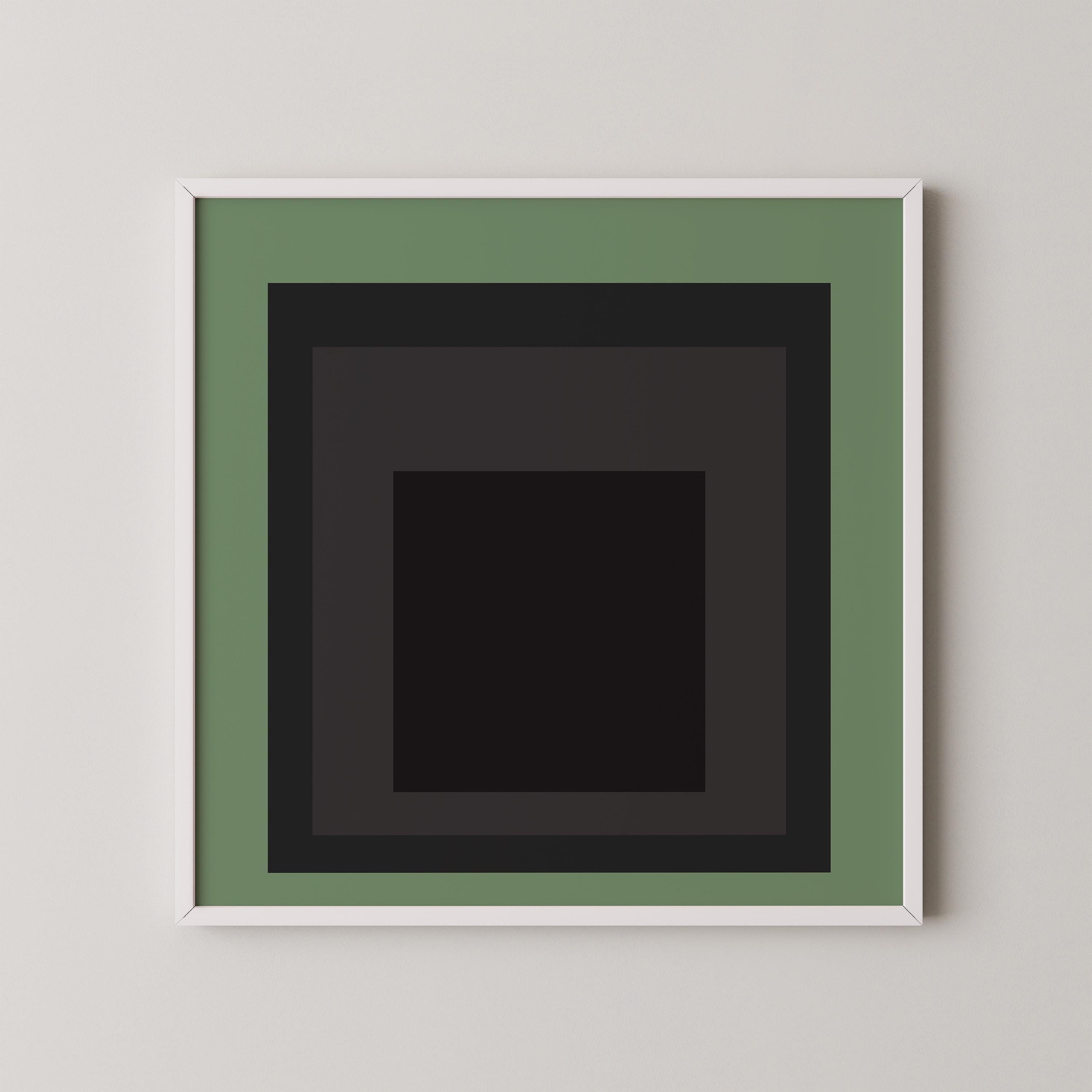After Josef Albers - Sleep (Homage to the Square) PRINT | Vintage Mid - century Modern Art Print (available handframed) 1x1 - 9ArtPrints