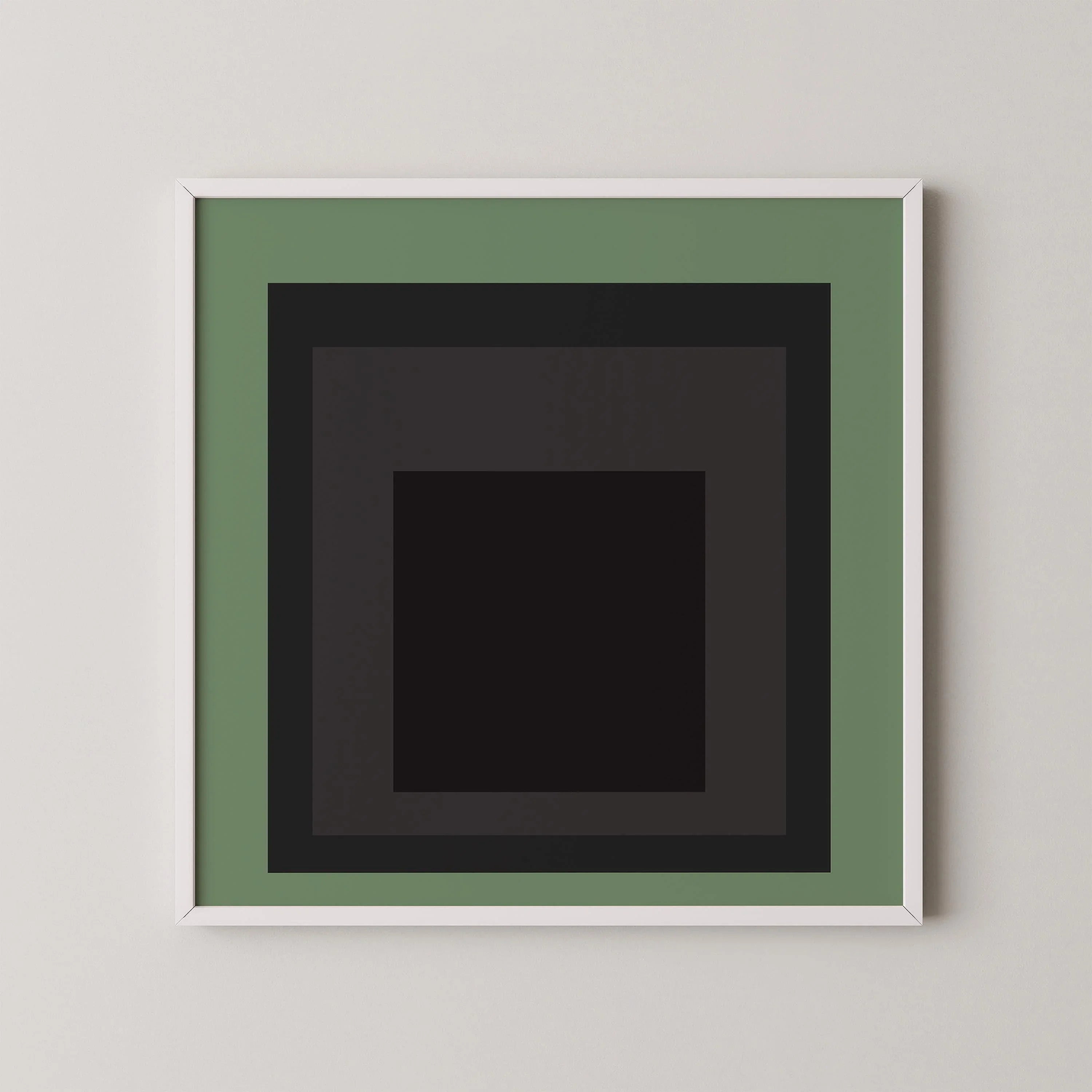 After Josef Albers - Sleep (Homage to the Square) PRINT | Vintage Mid - century Modern Art Print (available handframed) 1x1 - 9ArtPrints
