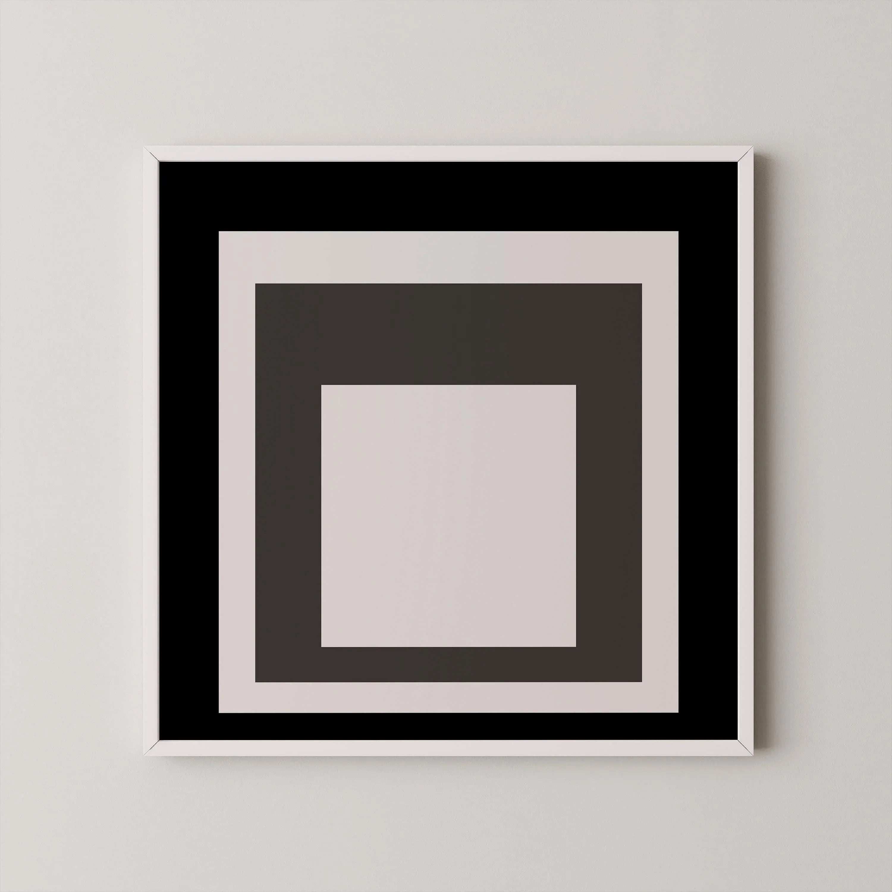 After Josef Albers - Smoking (Homage to the Square) PRINT | Mid - century Modern Art Print (available handframed) 1x1 - 9ArtPrints