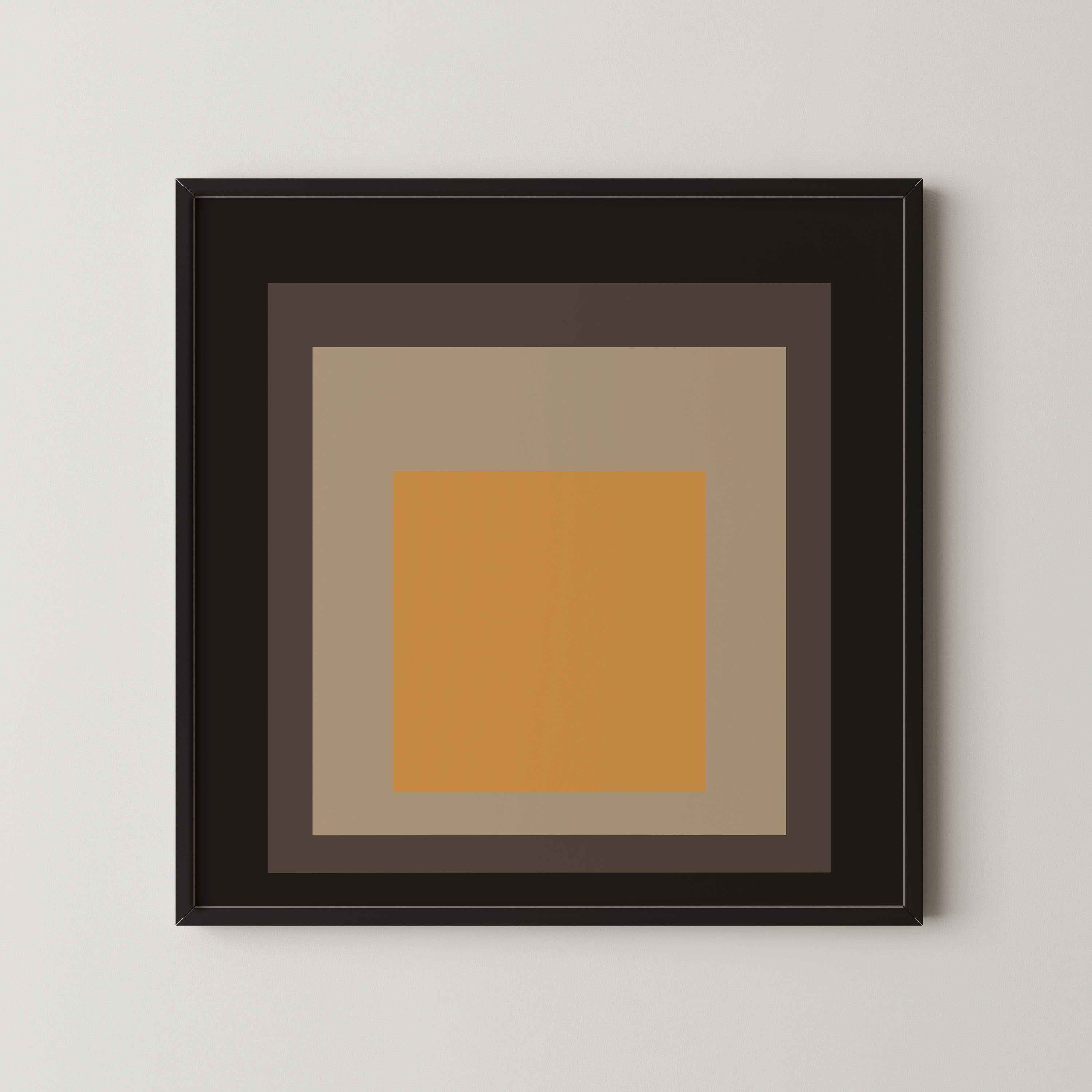 After Josef Albers - Thousand Year Egg (Homage to the Square) PRINT | Midcentury Modern Art available framed 1x1 - 9ArtPrints