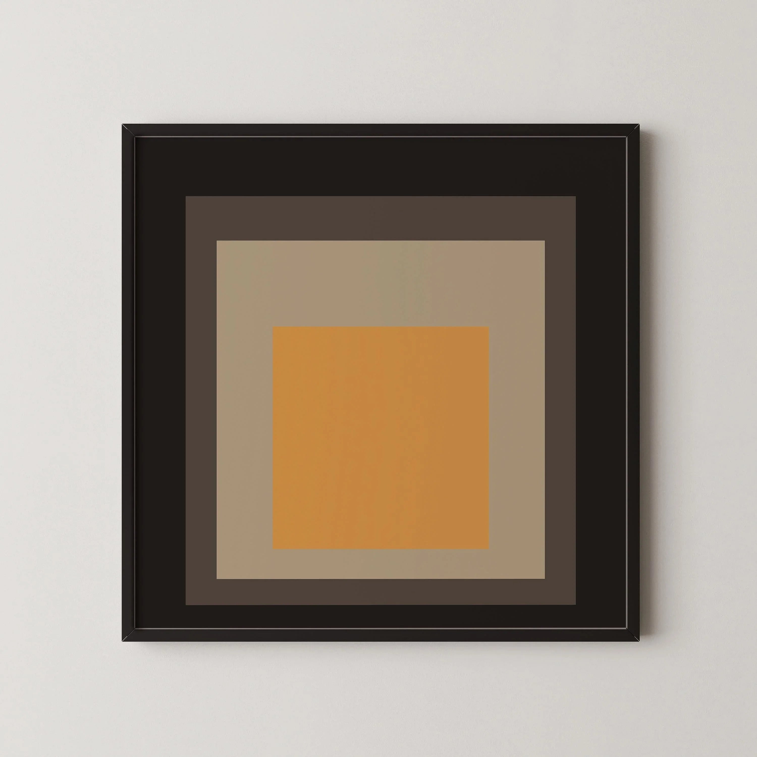 After Josef Albers - Thousand Year Egg (Homage to the Square) PRINT | Midcentury Modern Art available framed 1x1 - 9ArtPrints