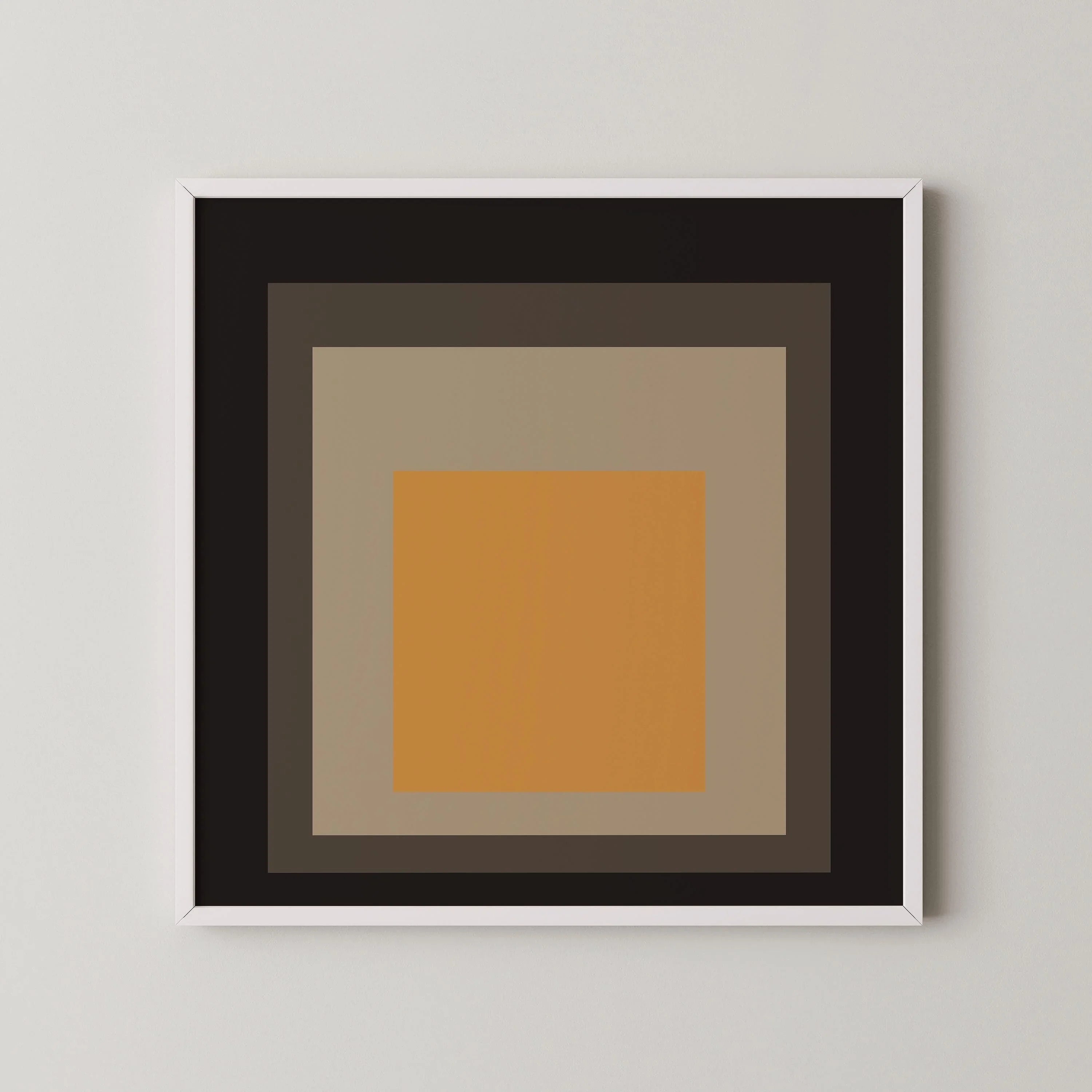 After Josef Albers - Thousand Year Egg (Homage to the Square) PRINT | Midcentury Modern Art available framed 1x1 - 9ArtPrints