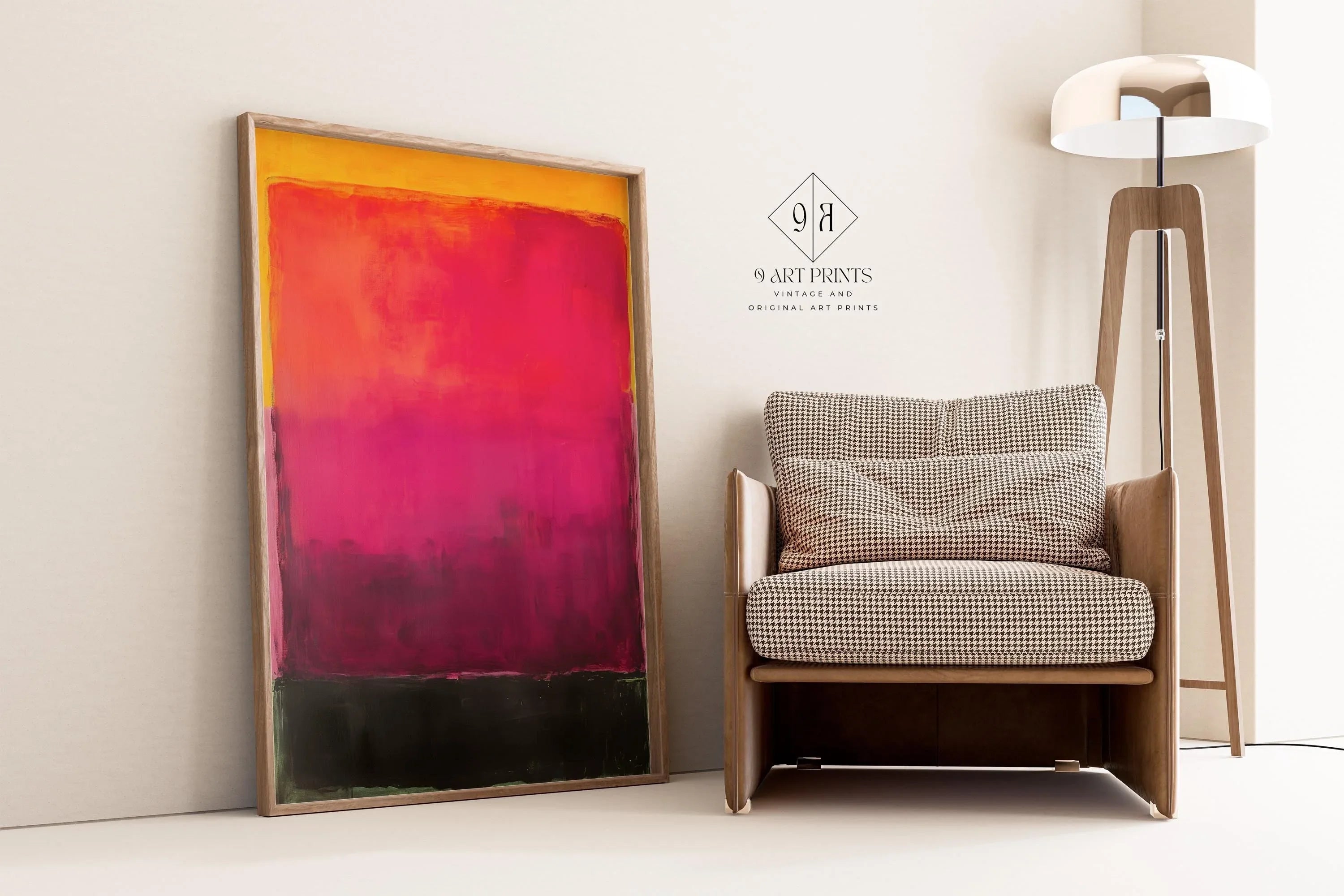 After Mark Rothko - Black and Purple (Colour Field: AI) | Modern Abstract Art