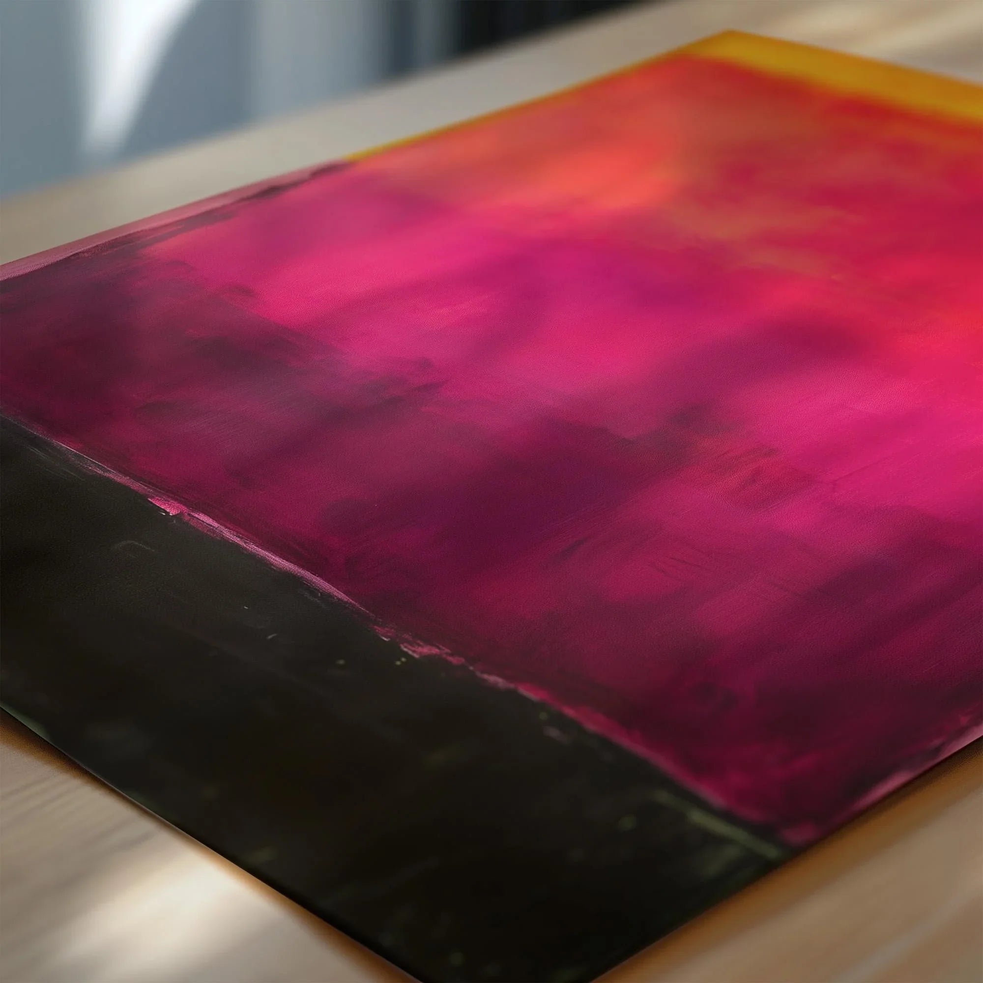 After Mark Rothko - Black and Purple (Colour Field: AI) | Modern Abstract Art