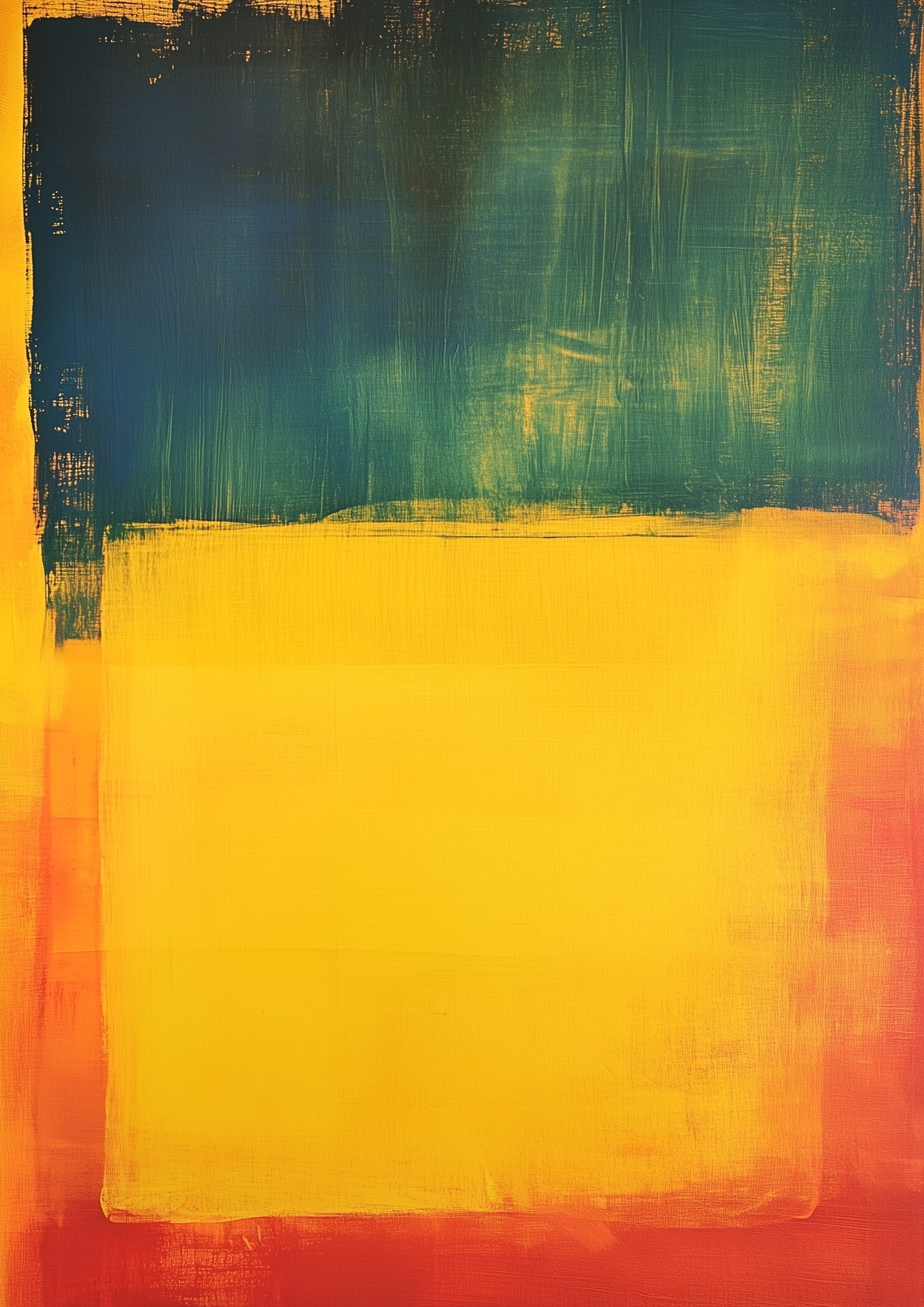 After Mark Rothko — Blue, Yellow and Red (Colour Field) | Fine Art Print - 9ArtPrints