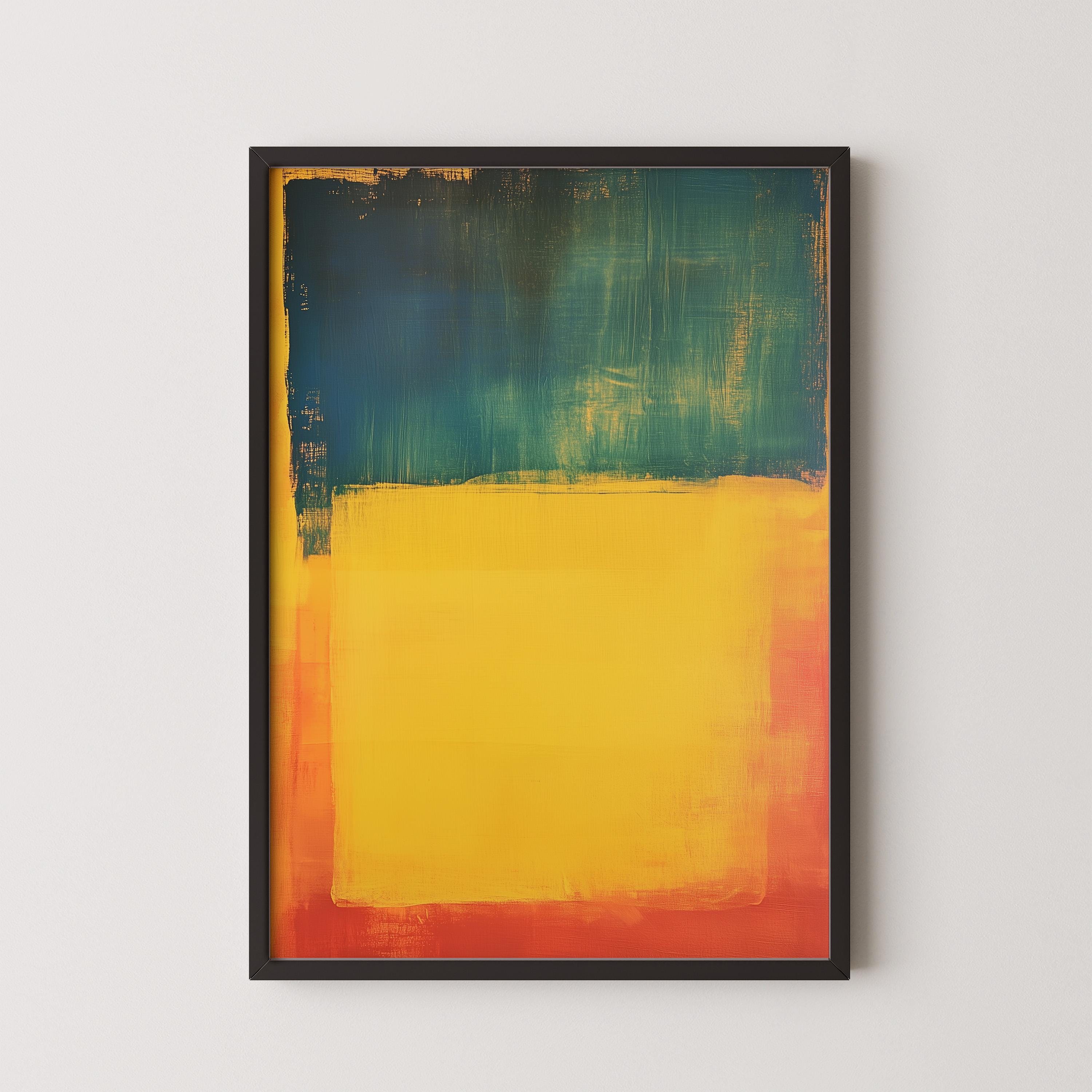 After Mark Rothko - Blue Yellow Red (Colour Field: AI) | Modern Abstract Art