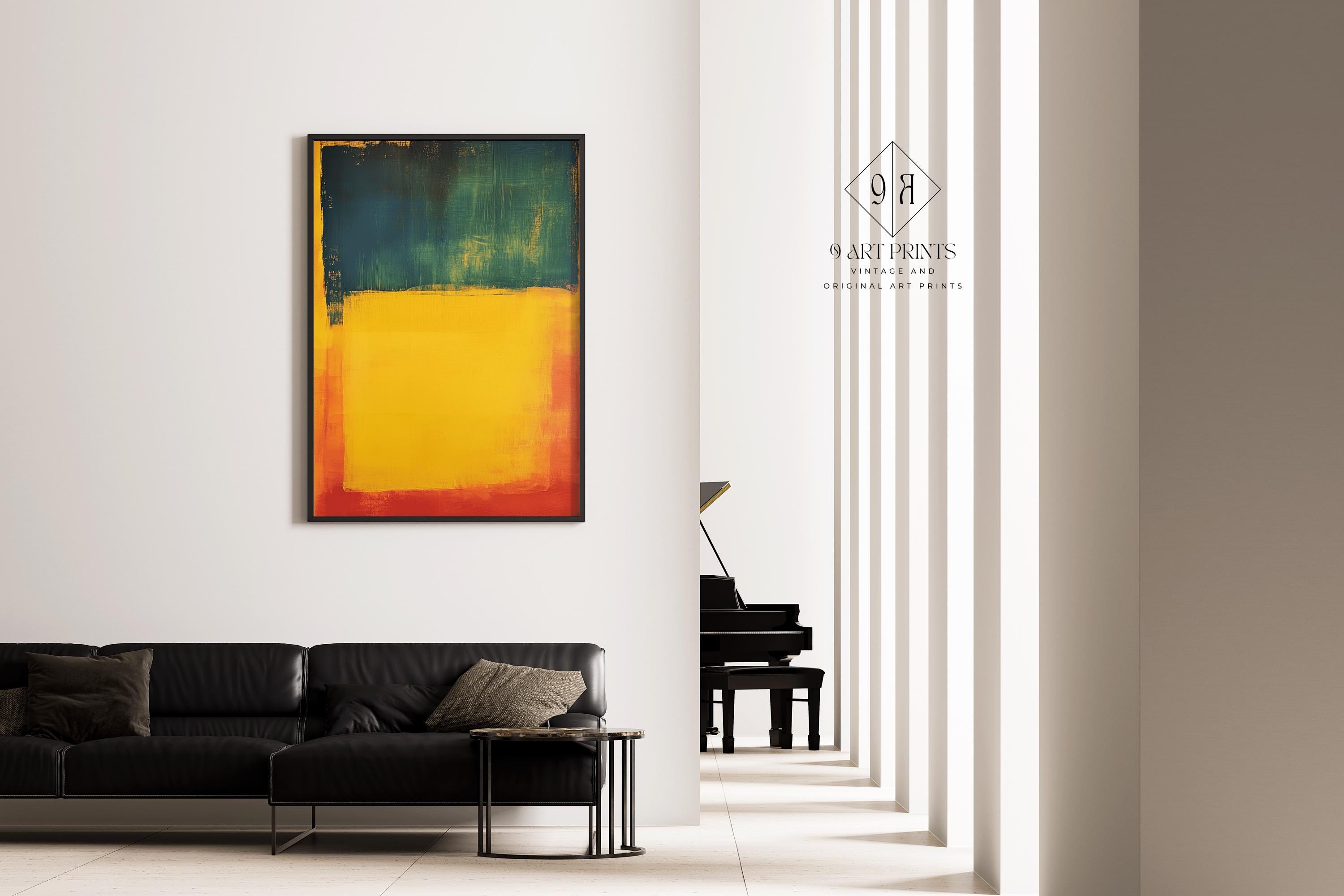 After Mark Rothko - Blue Yellow Red (Colour Field: AI) | Modern Abstract Art