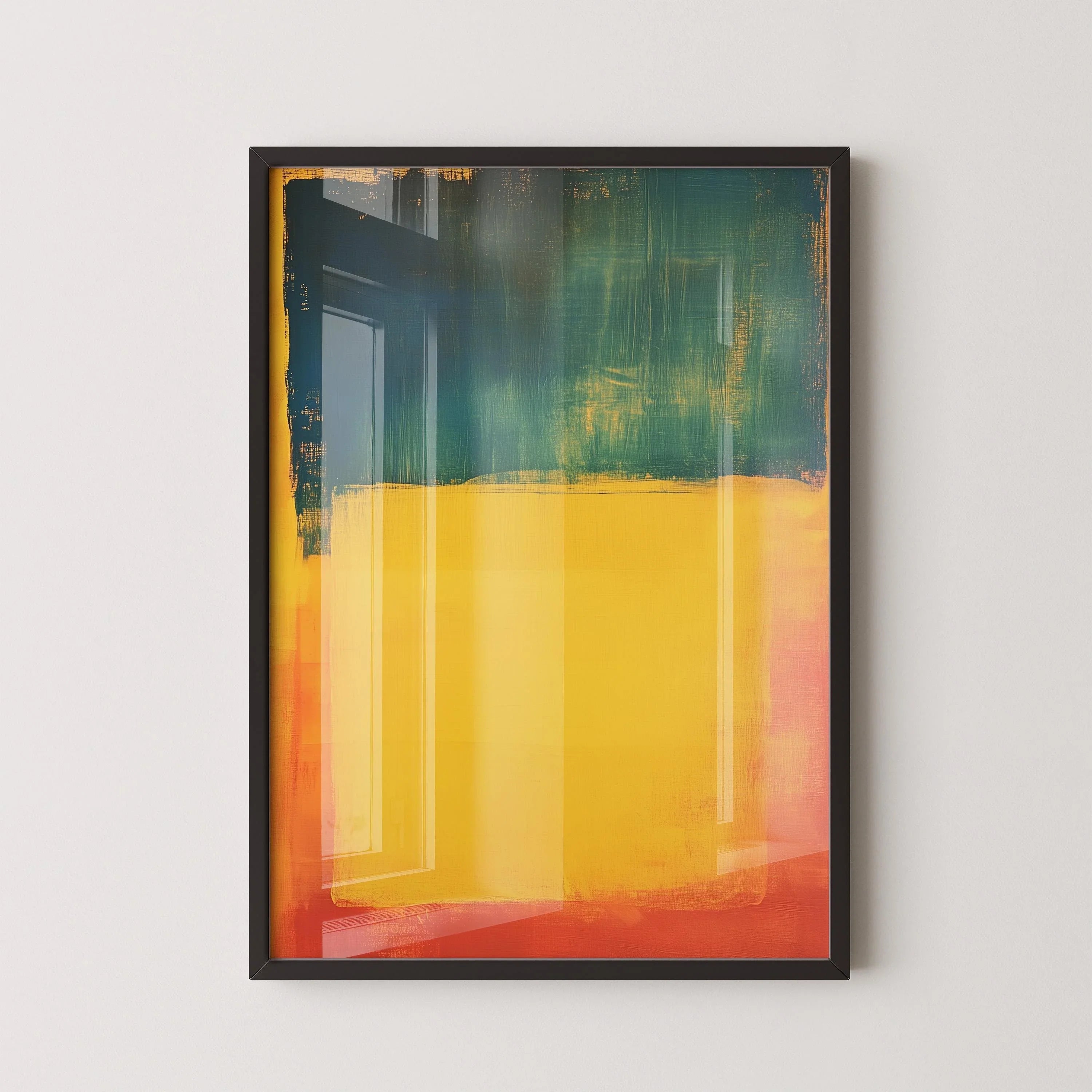 After Mark Rothko - Blue Yellow Red (Colour Field: AI) | Modern Abstract Art