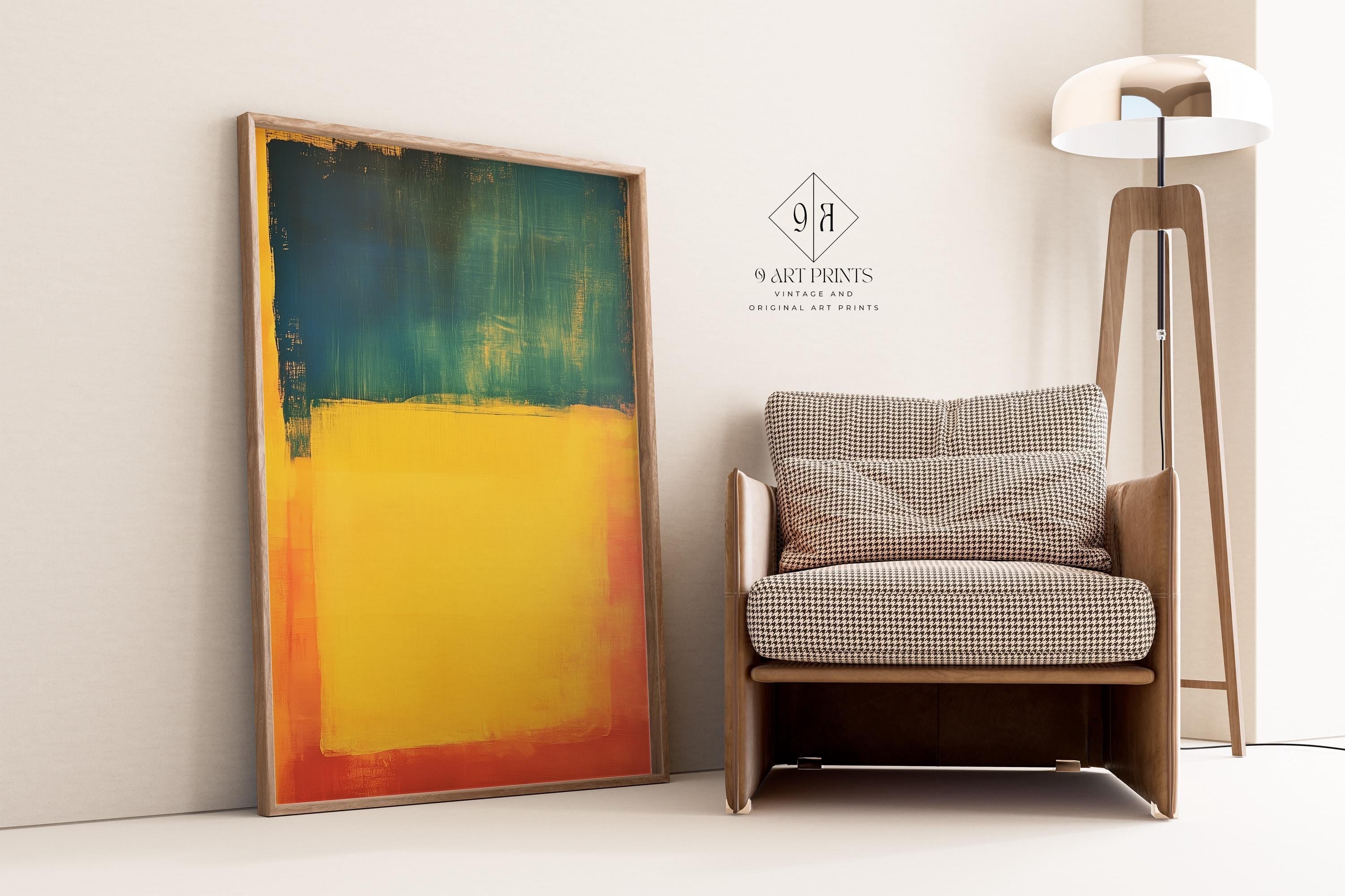 After Mark Rothko - Blue Yellow Red (Colour Field: AI) | Modern Abstract Art
