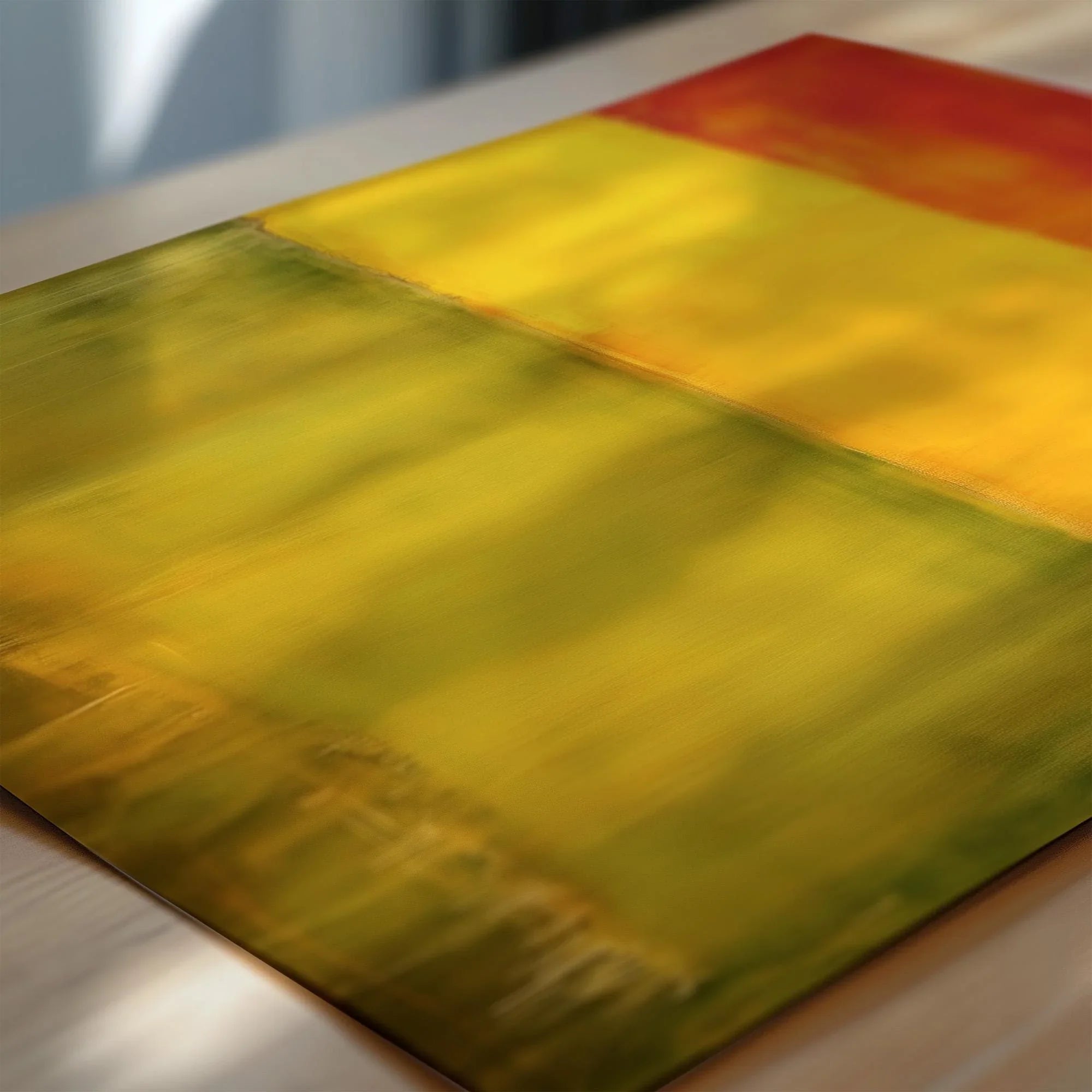 After Mark Rothko - Green Yellow Red (Colour Field: AI) | Modern Abstract Art (Available handframed or unframed) - 9ArtPrints