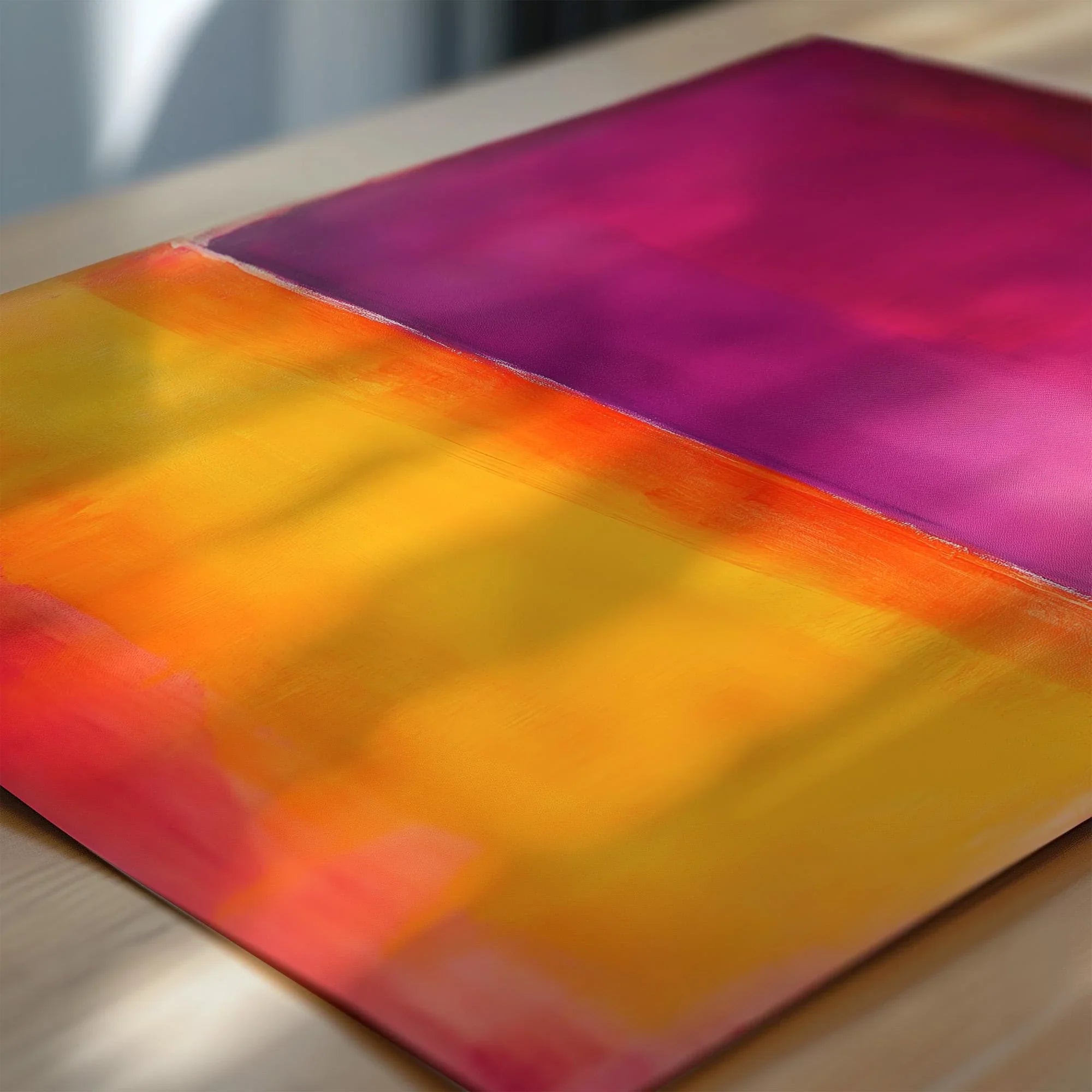 After Mark Rothko - Orange and Purple (Colour Field: AI) | Modern Abstract Art