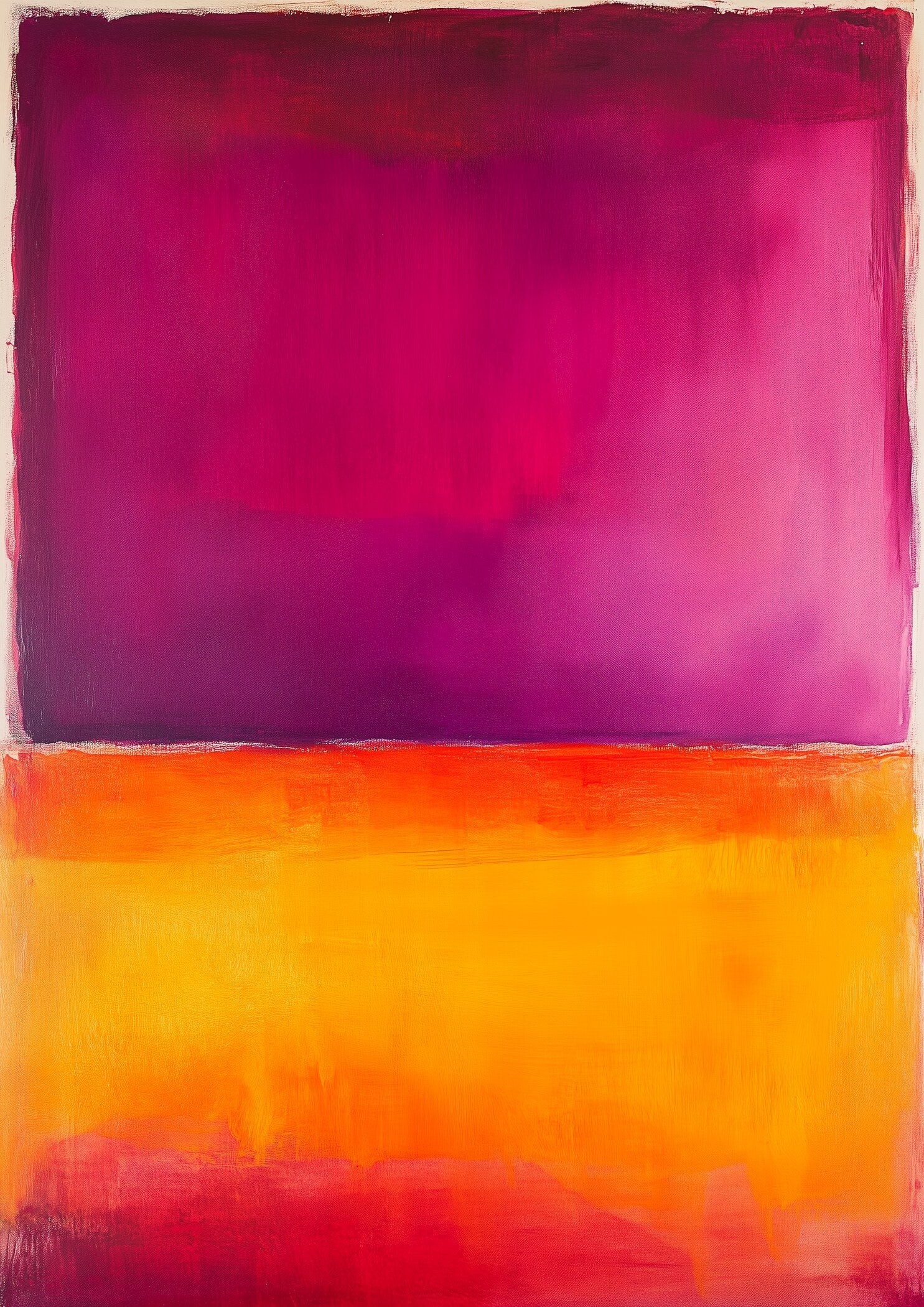 After Mark Rothko — Orange and Purple (Colour Field) | Fine Art Print - 9ArtPrints