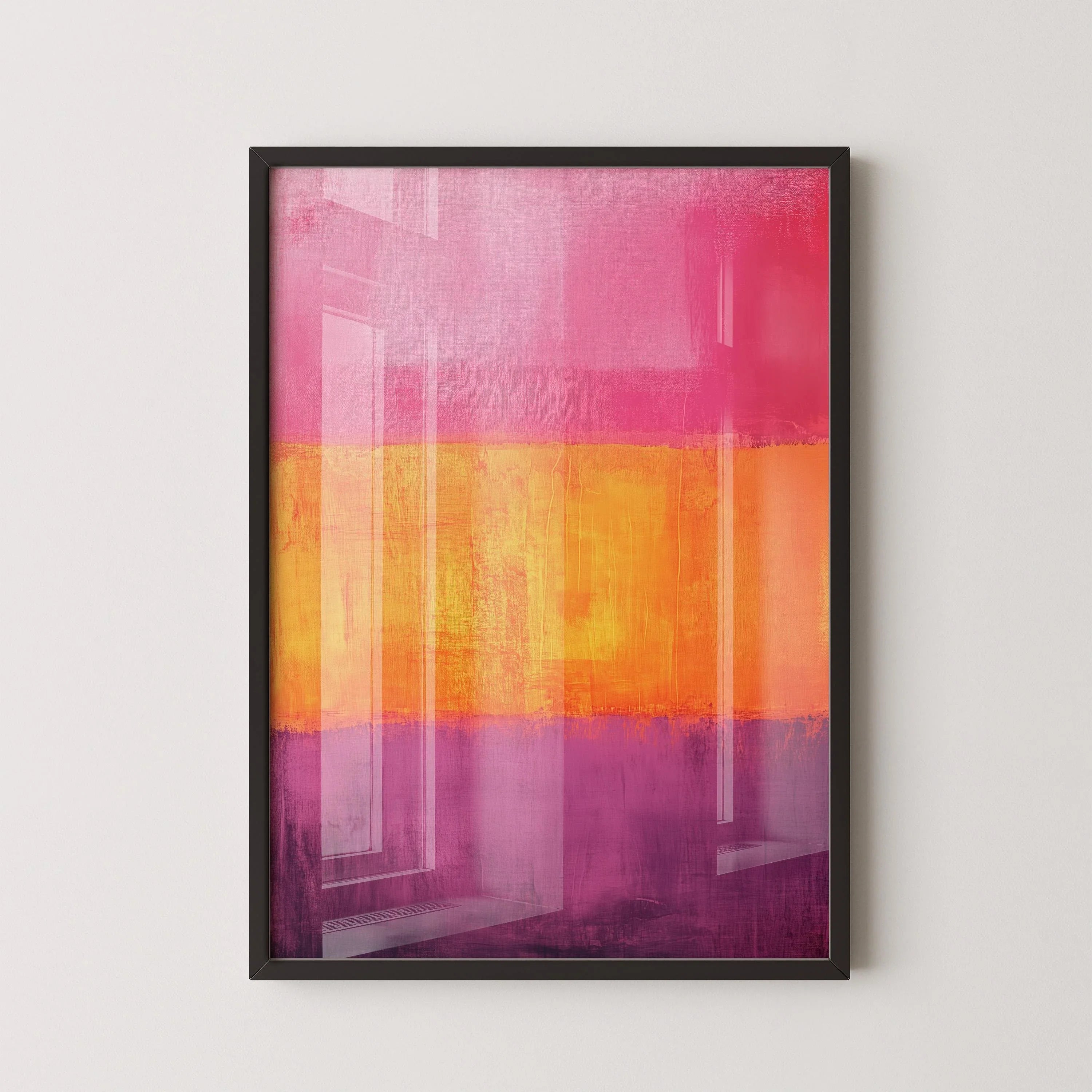 After Mark Rothko - Orange and Purple II (Colour Field: AI) | Modern Abstract Art