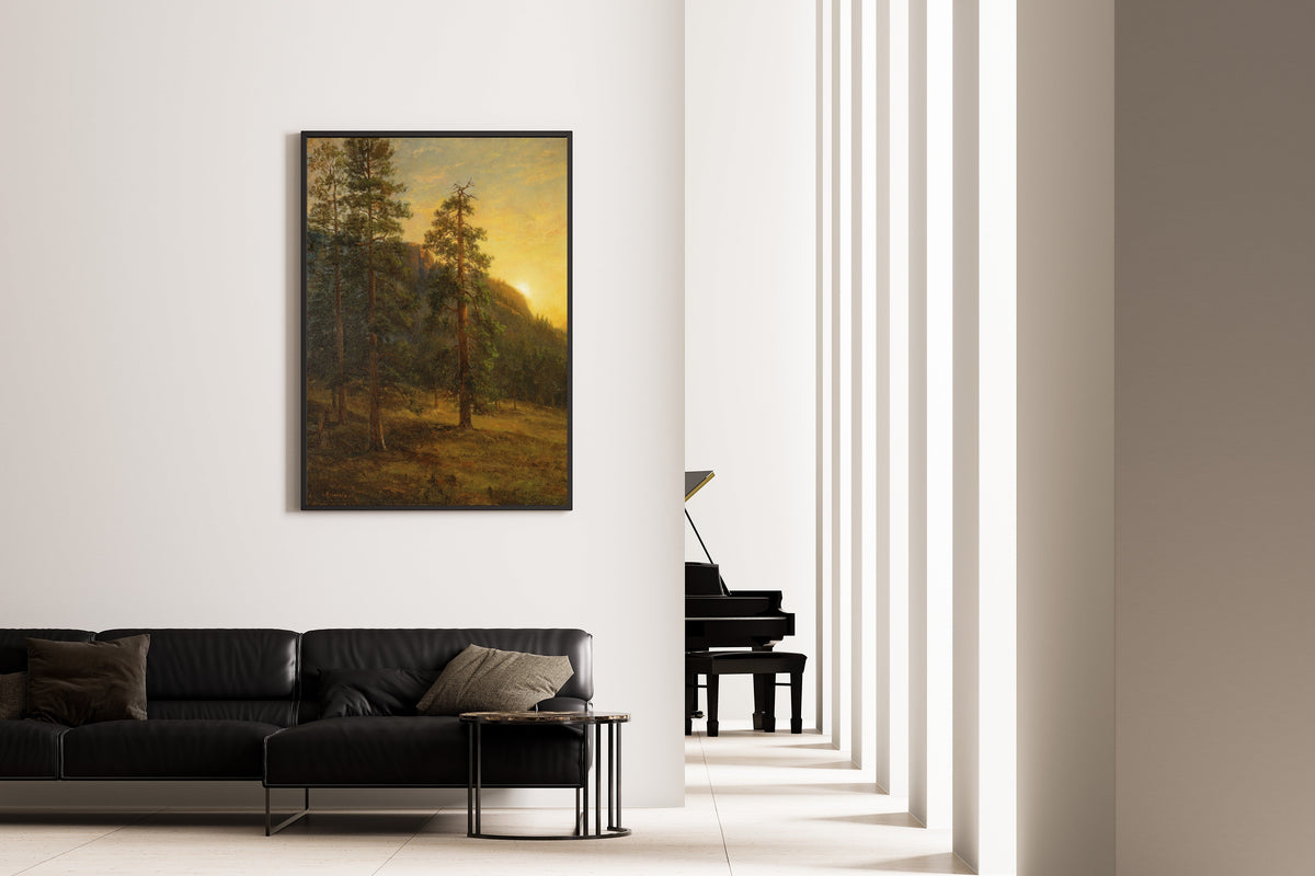 Albert Bierstadt — California Redwoods | Landscape Fine Art Print - 9ArtPrints