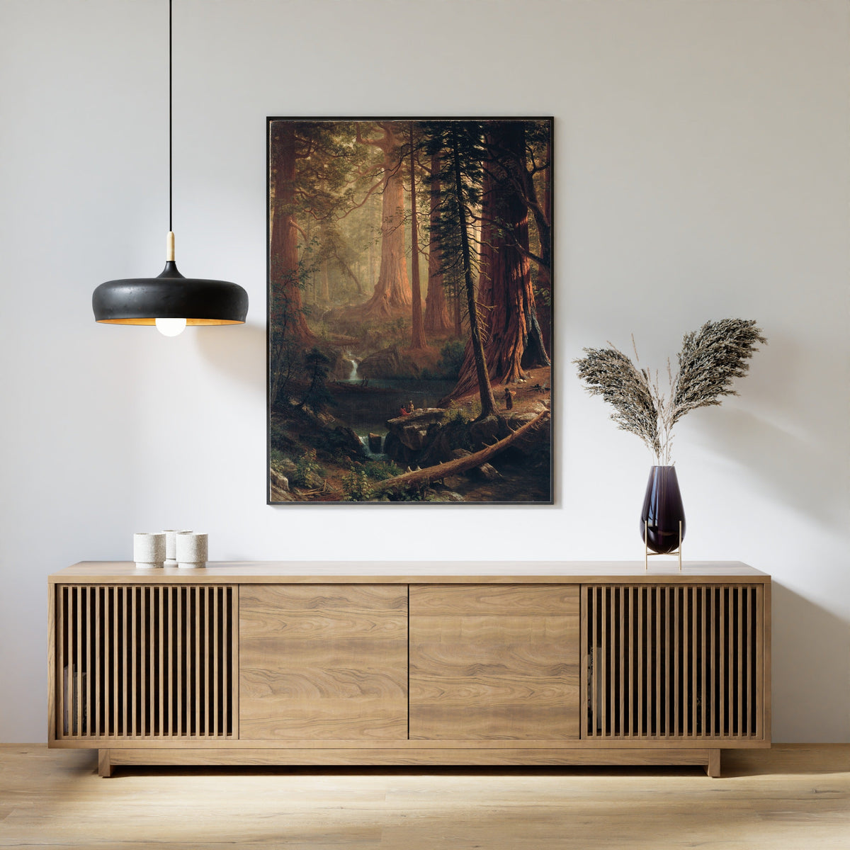 Albert Bierstadt — Giant Redwood Trees of California | Landscape Fine Art Print - 9ArtPrints