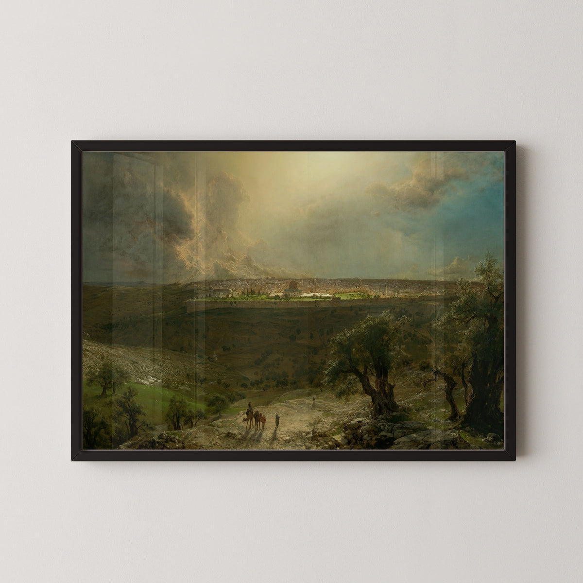 Albert Bierstadt — Jerusalem from the Mount of Olives | Landscape Fine Art Print - 9ArtPrints