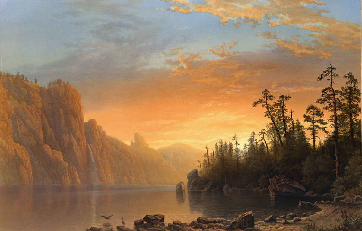 Albert Bierstadt — Sunset in California | Landscape Fine Art Print