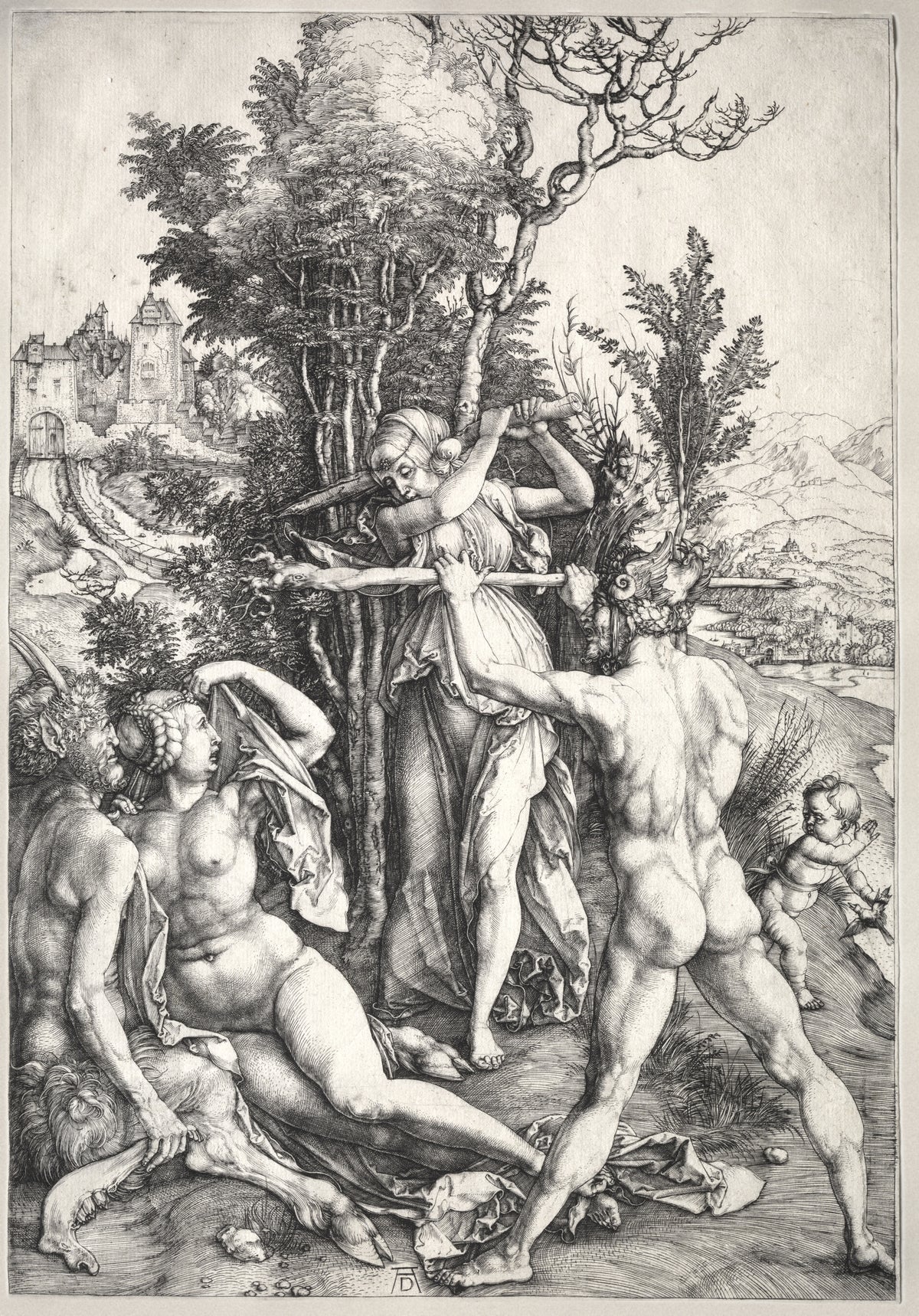 Albrecht Dürer — Hercules at the Crossroad | Engraving Print