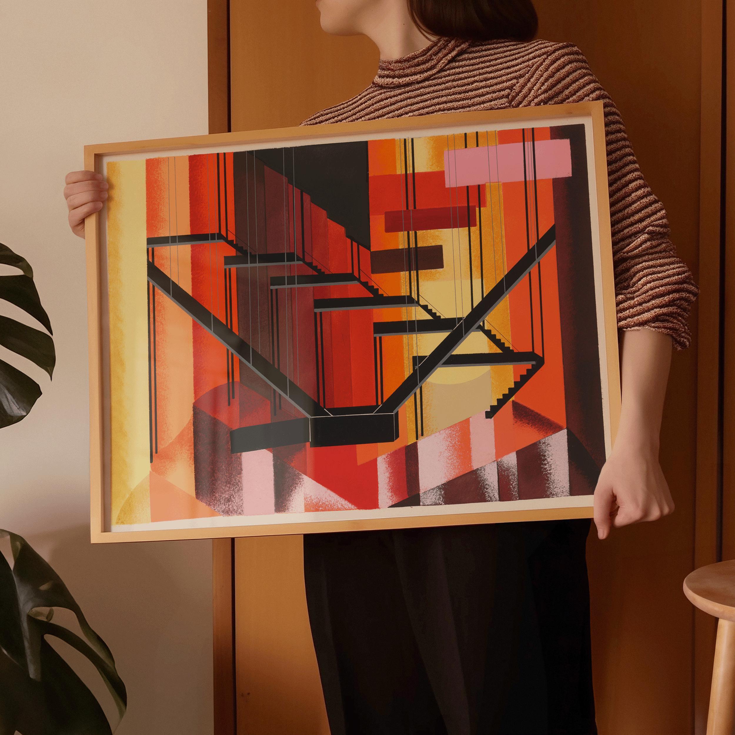 Alexandra Exter - Maquettees de Theatre 13 PREMIUM GICLÉE PRINT | Bauhaus - Inspired Abstract Art | Bold Modernist Wall Decor available framed - 9ArtPrints