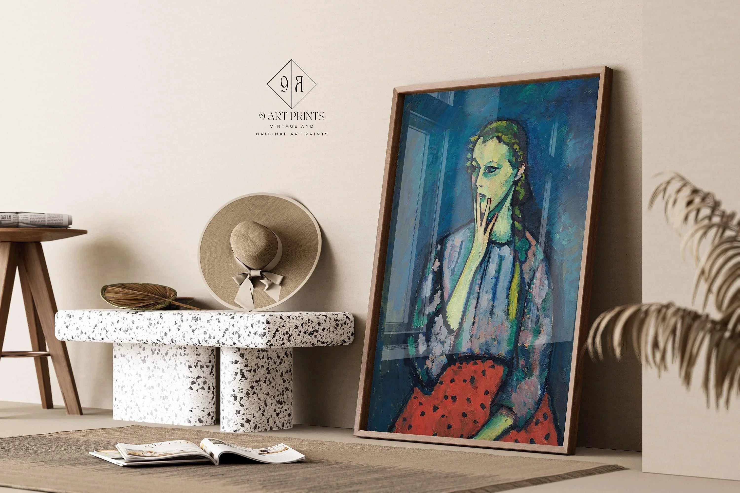 Alexej Von Jawlensky - Portrait of a Girl | Famous Art (available handframed or unframed) - 9ArtPrints