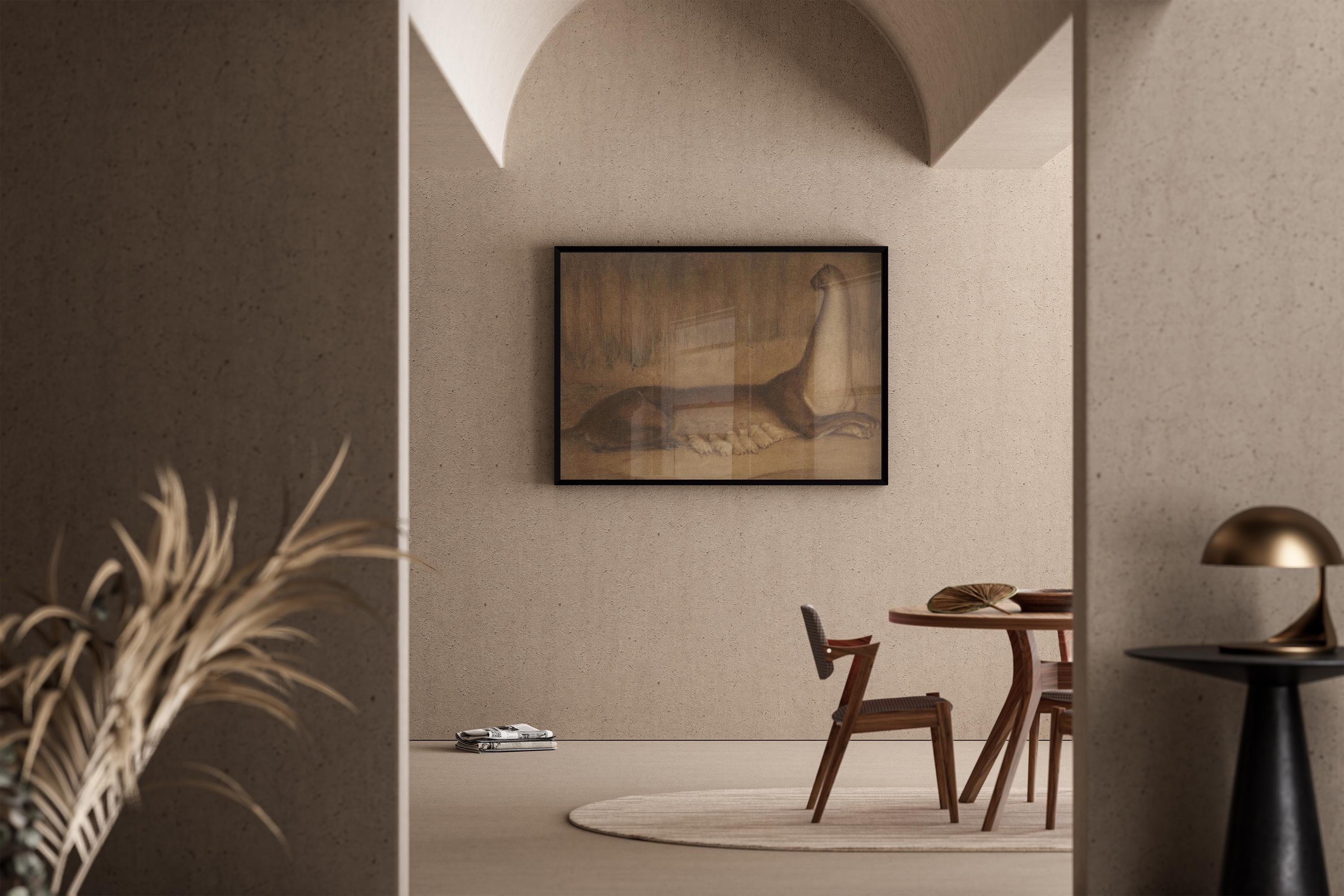 Alfred Kubin - The Brood | Symbolist Artwork | Vintage Neutral Sketch Art available framed or unframed - 9ArtPrints