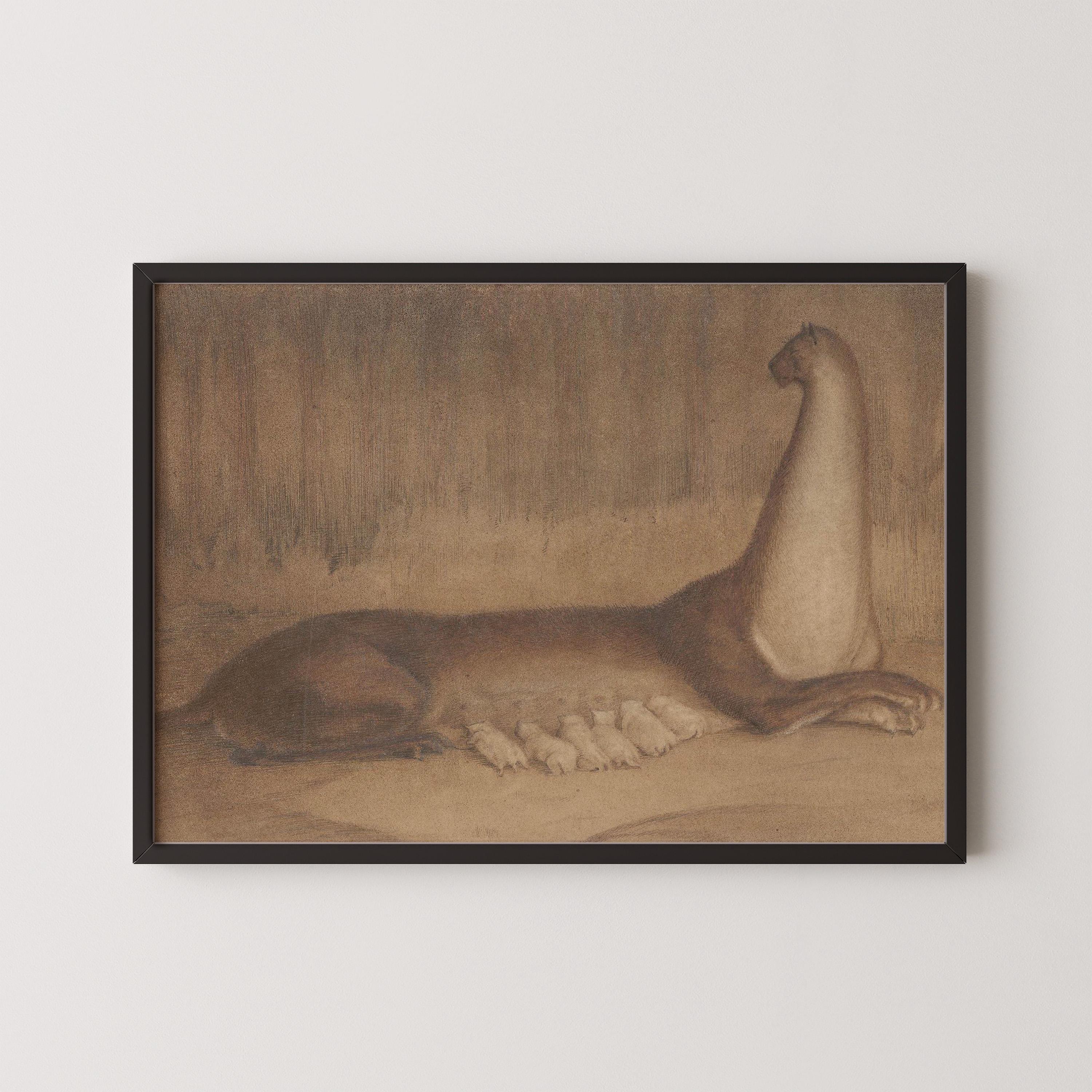 Alfred Kubin - The Brood | Symbolist Artwork | Vintage Neutral Sketch Art available framed or unframed - 9ArtPrints