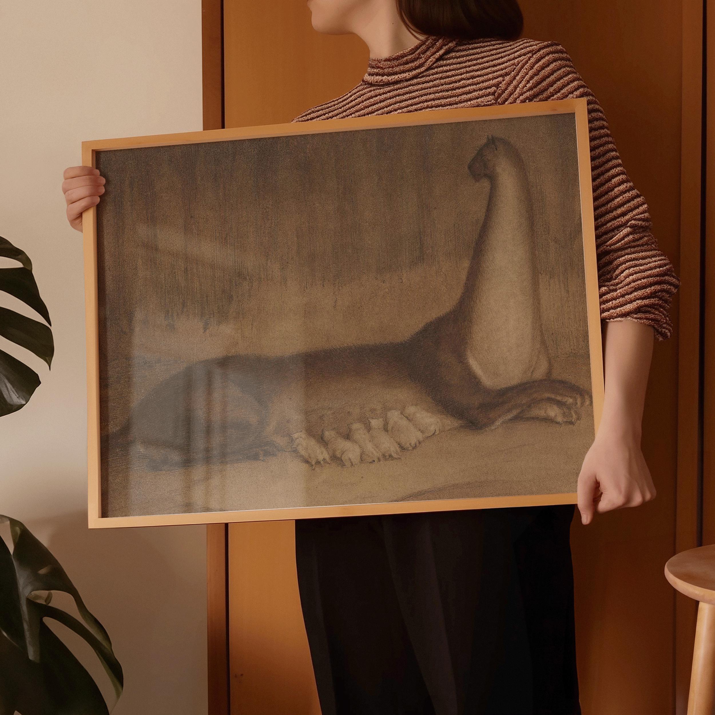 Alfred Kubin - The Brood | Symbolist Artwork | Vintage Neutral Sketch Art available framed or unframed - 9ArtPrints