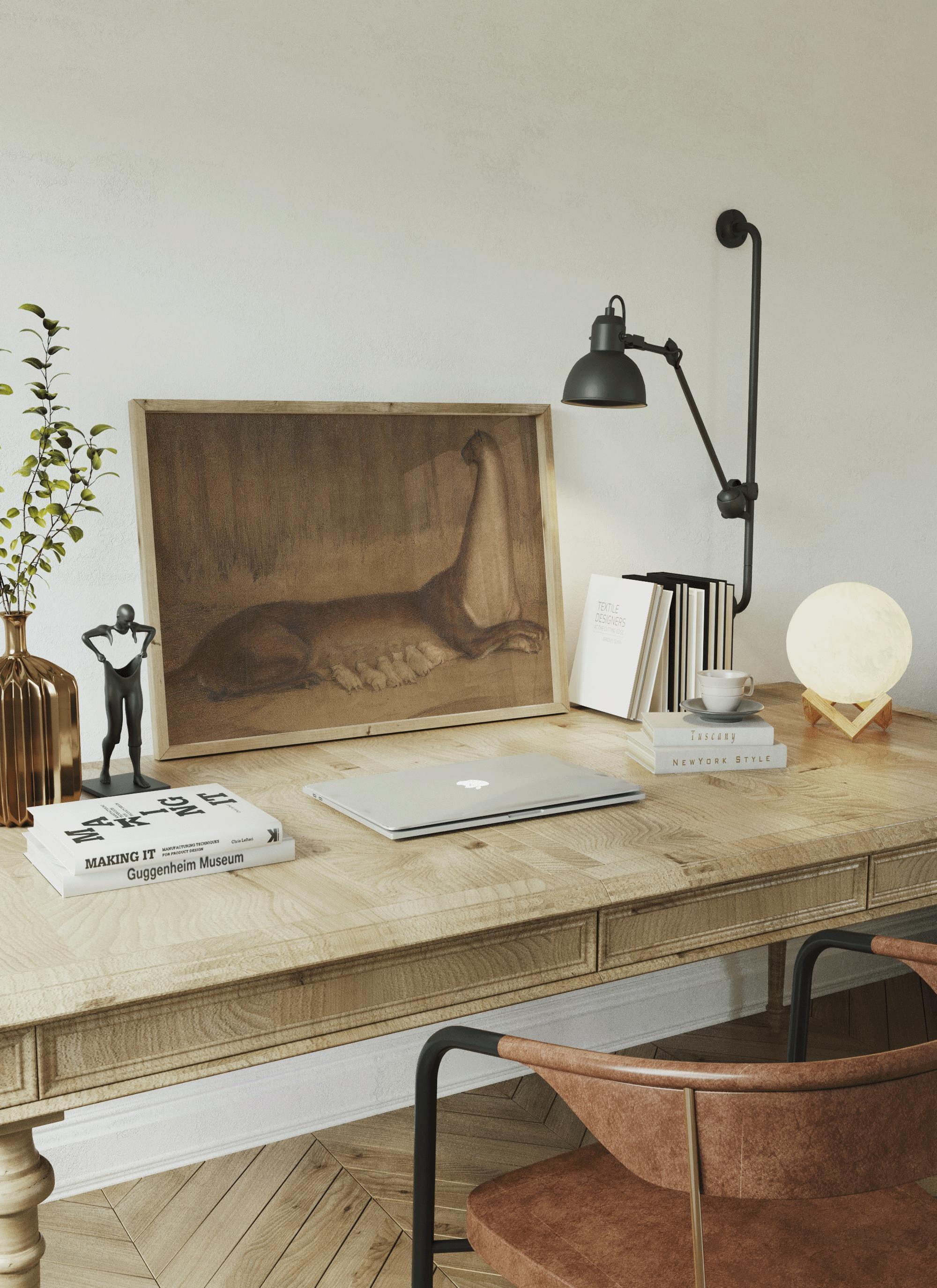 Alfred Kubin - The Brood | Symbolist Artwork | Vintage Neutral Sketch Art available framed or unframed - 9ArtPrints