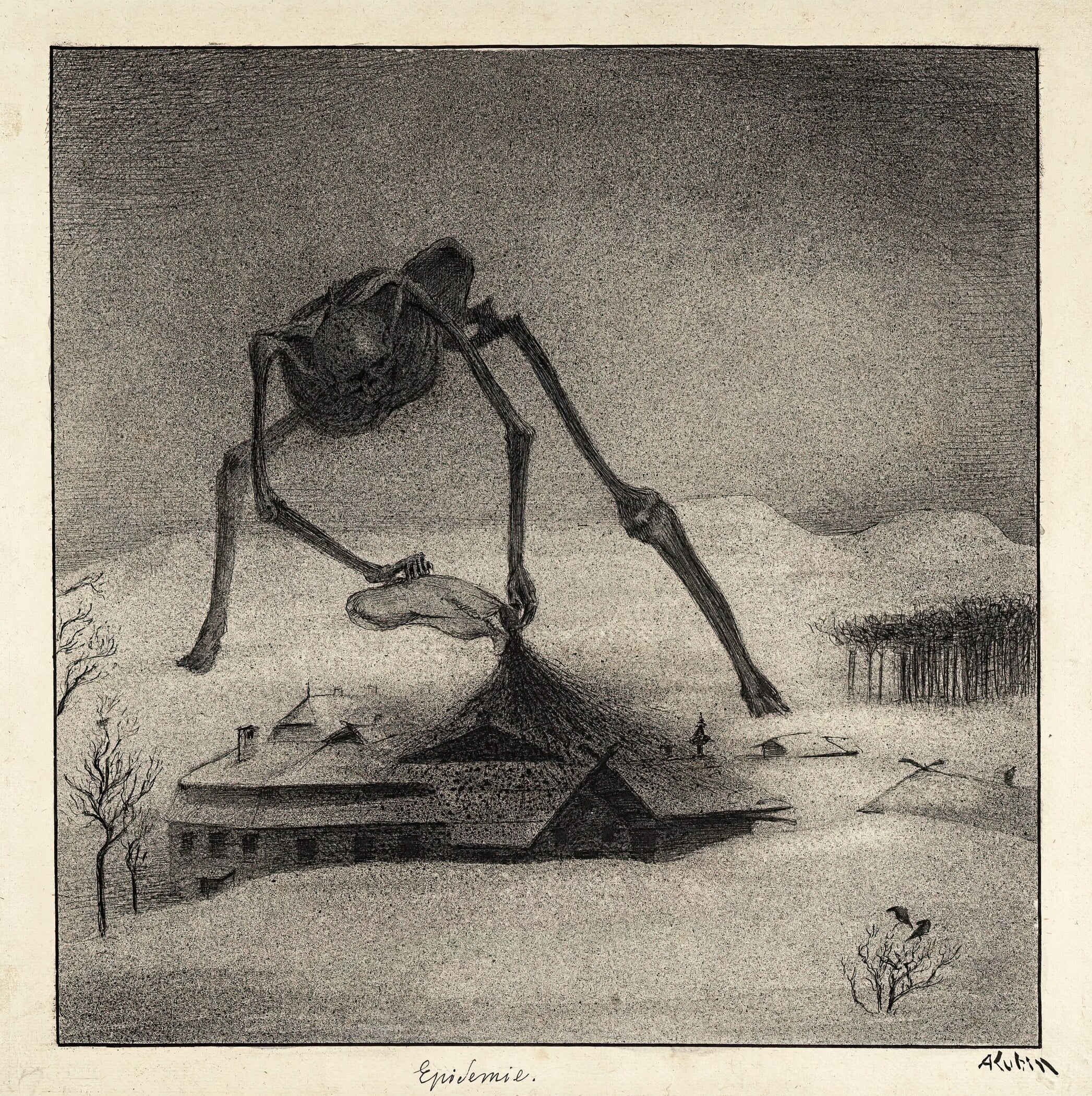 Alfred Kubin — The Plague | Symbolist Fine Art Print - 9ArtPrints